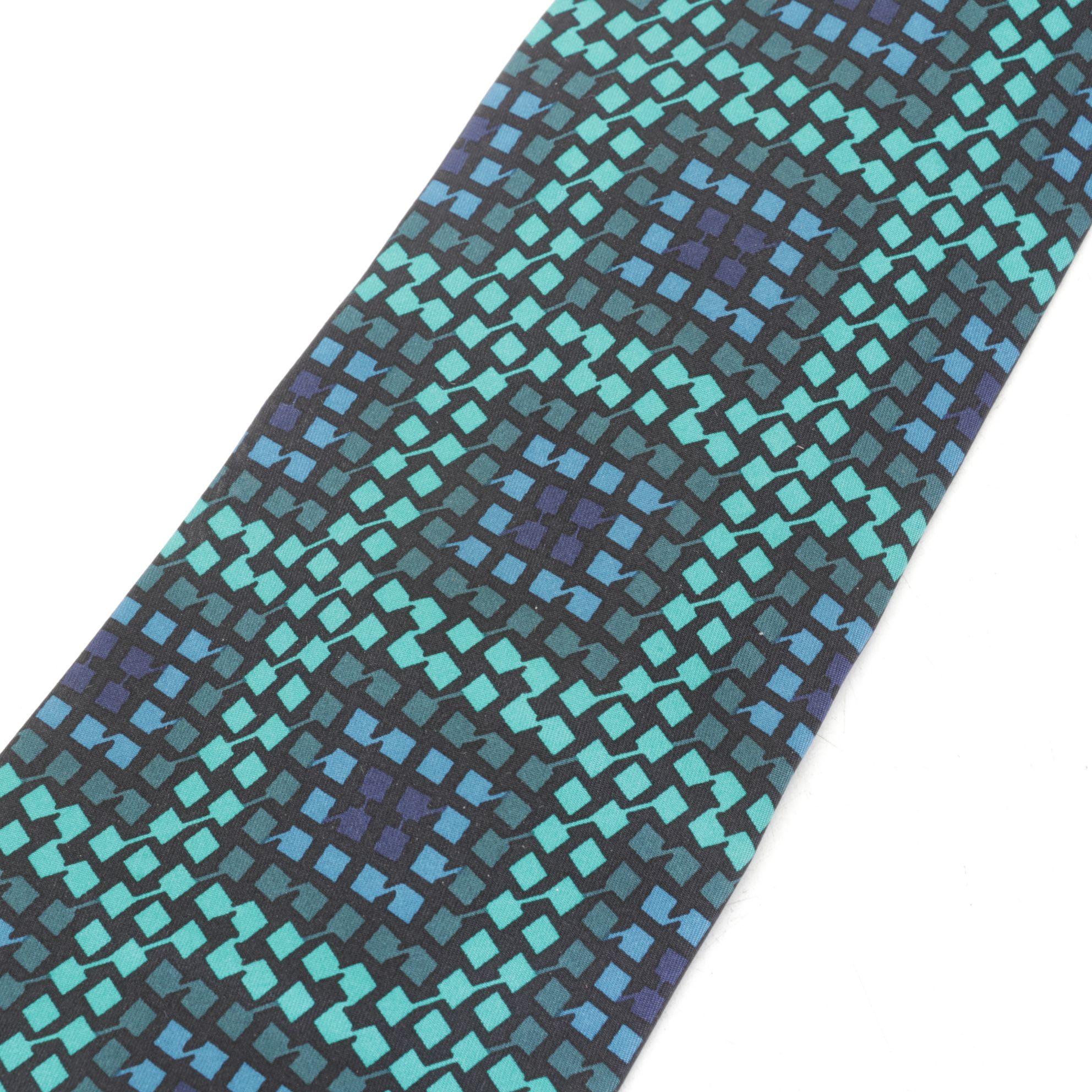 Gucci, Versace and Emilio Pucci Patterned Silk Neck Ties