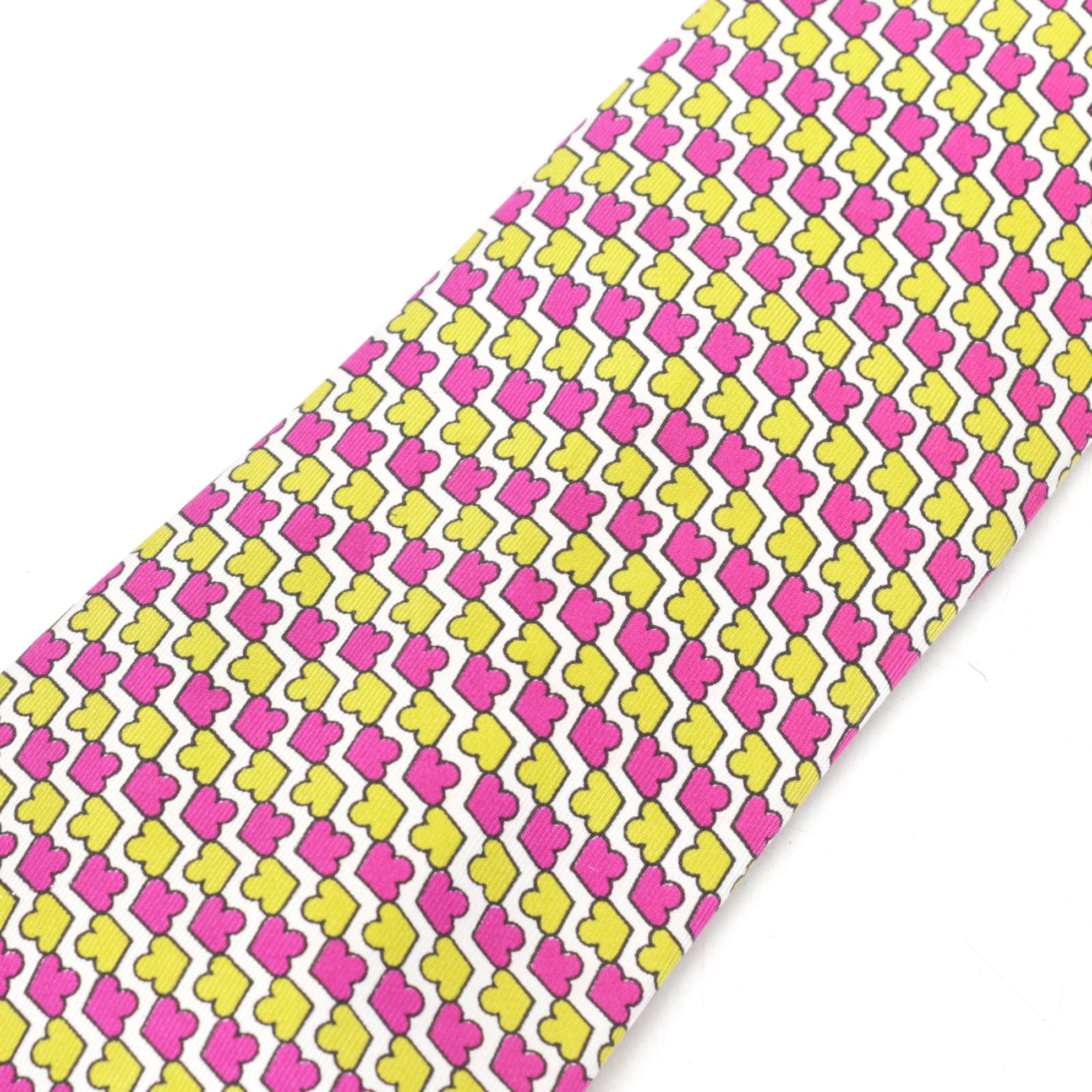 Gucci, Versace and Emilio Pucci Patterned Silk Neck Ties
