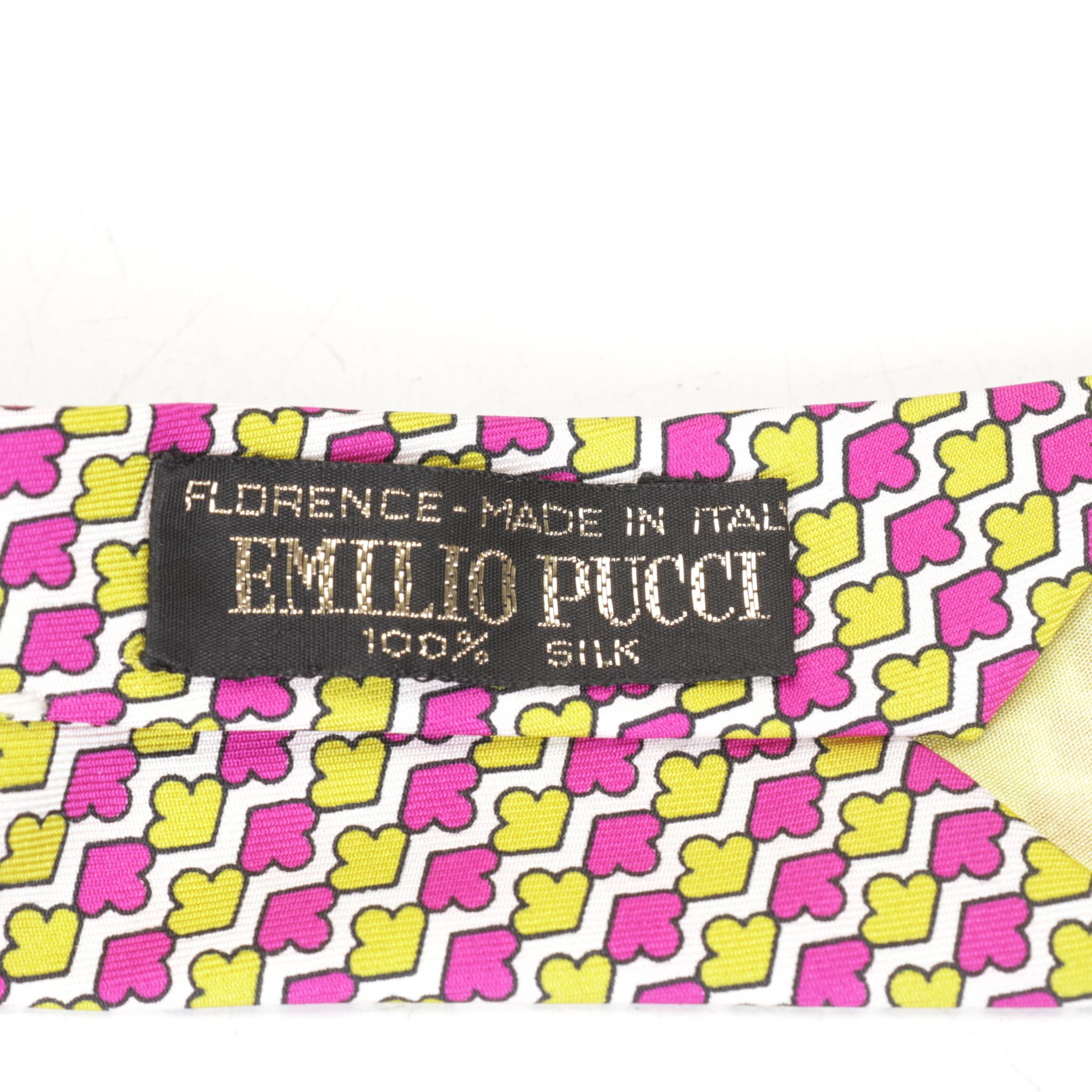 Gucci, Versace and Emilio Pucci Patterned Silk Neck Ties