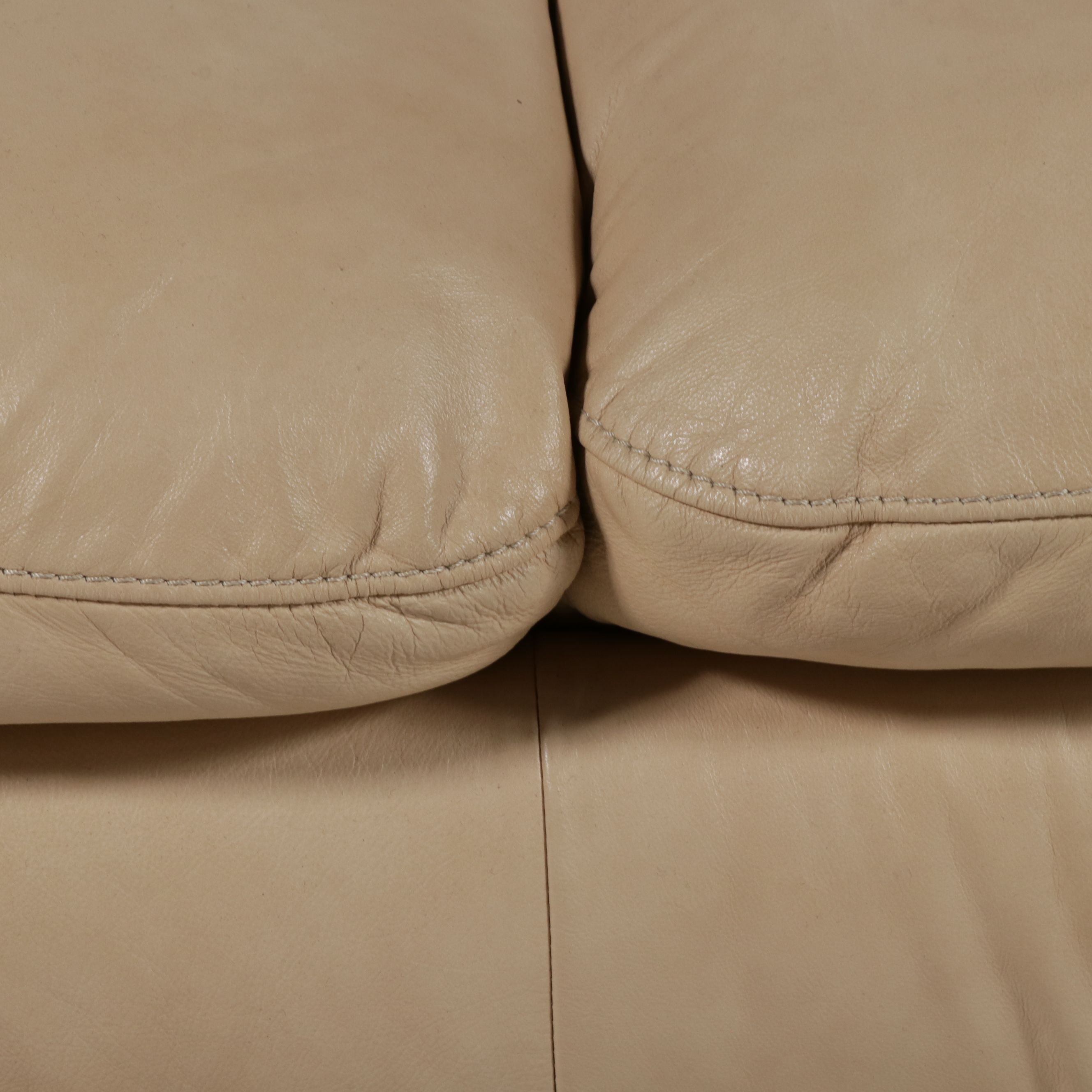 Natuzzi Leather Three-Seat Sofa, Late 20th Century
