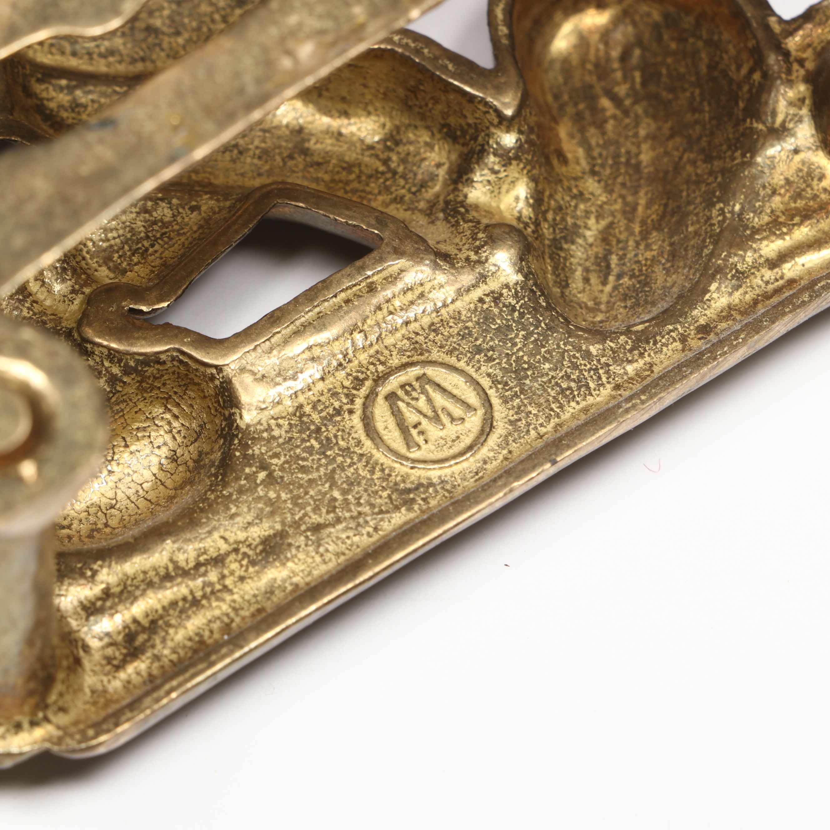 Walt Disney Metal Lunchbox with Brass Mickey Mouse Napkin Holder