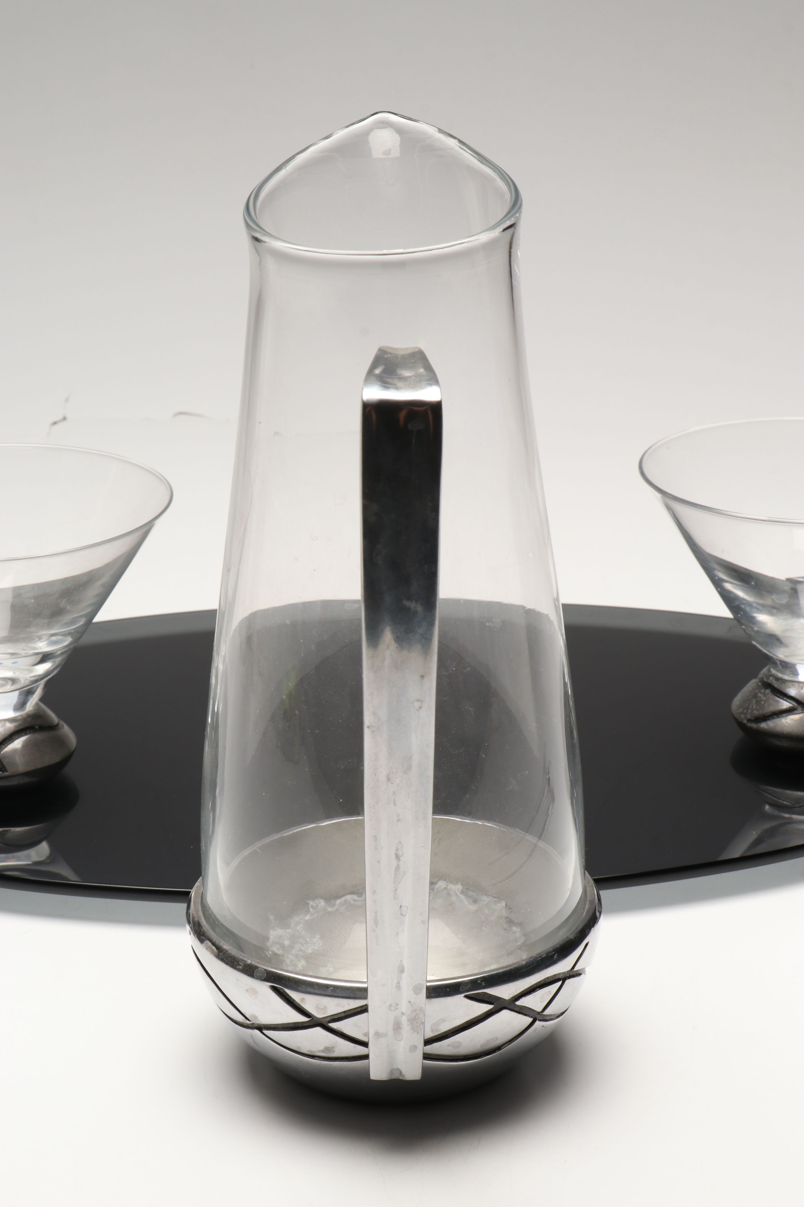 Lenox "Vibe" Glass and Chrome Finish Martini Set, 2004-2014