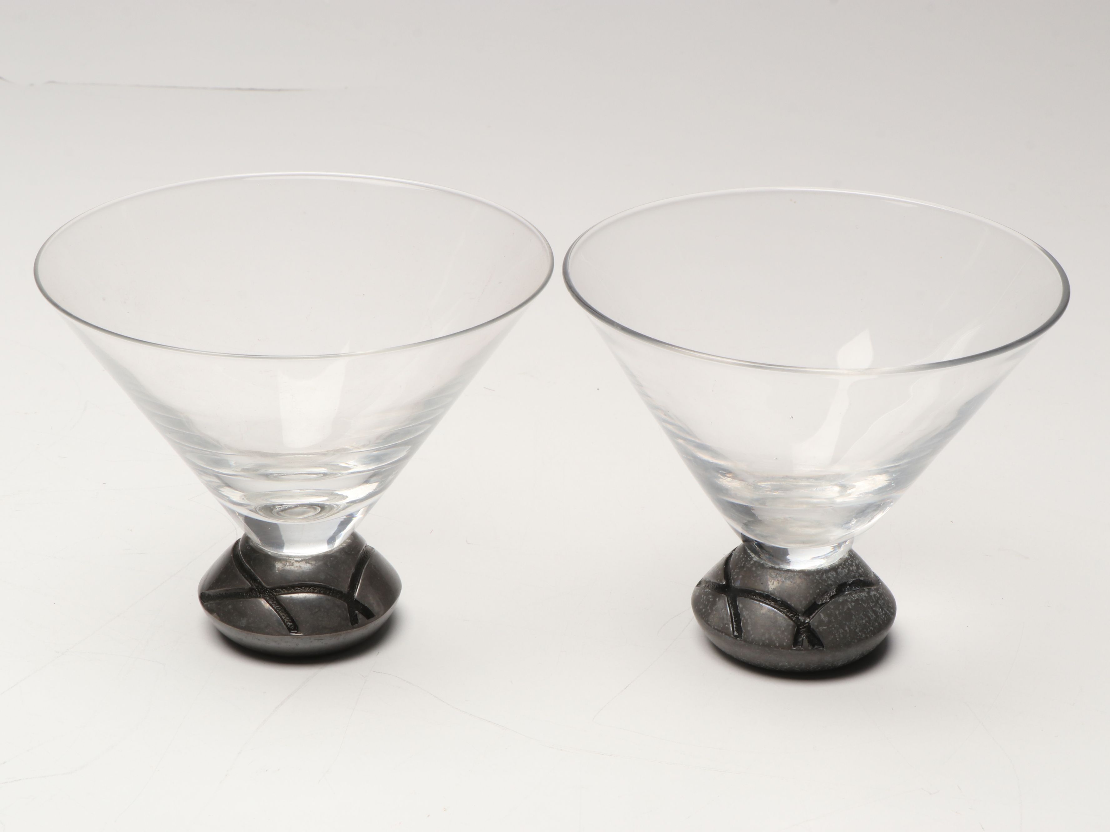 Lenox "Vibe" Glass and Chrome Finish Martini Set, 2004-2014