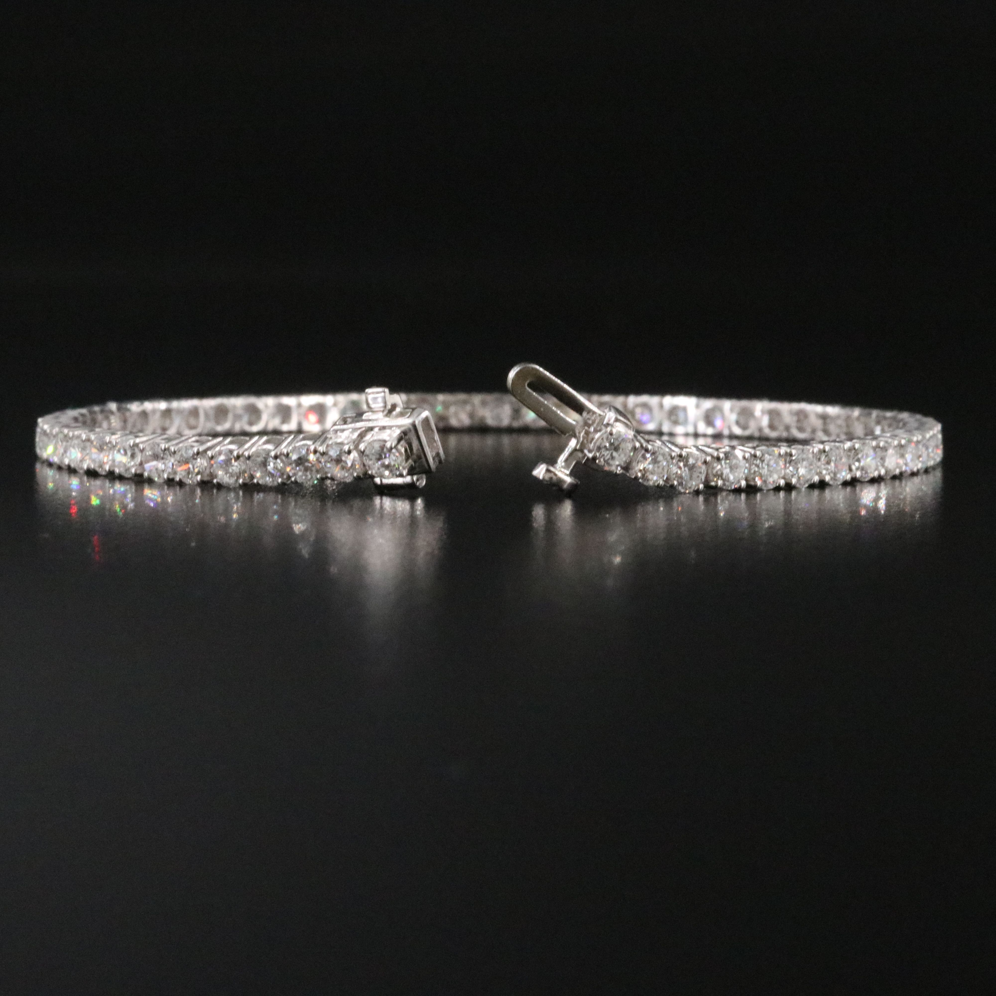 Sterling 5.00 CTW Lab Grown Diamond Line Bracelet