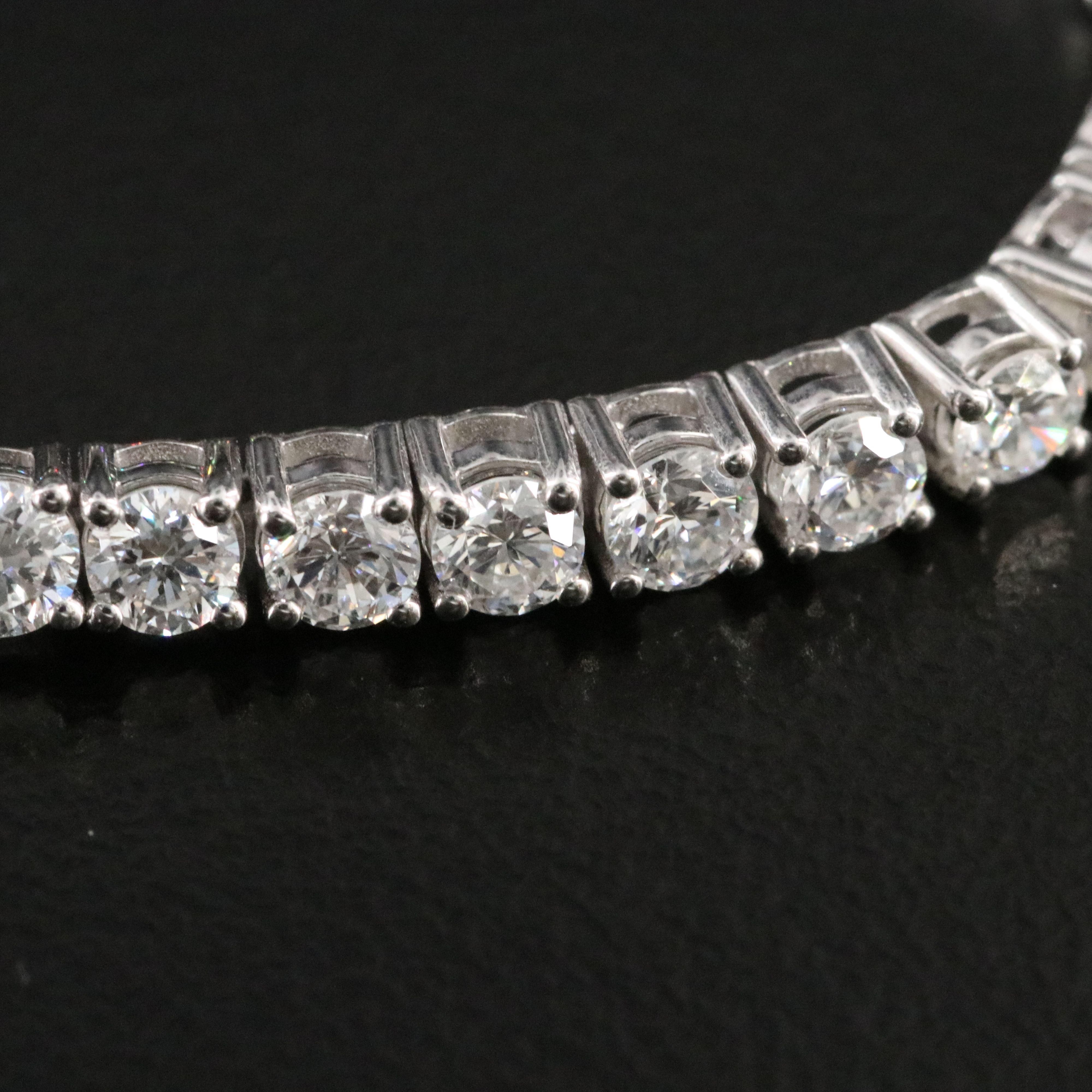 Sterling 5.00 CTW Lab Grown Diamond Line Bracelet