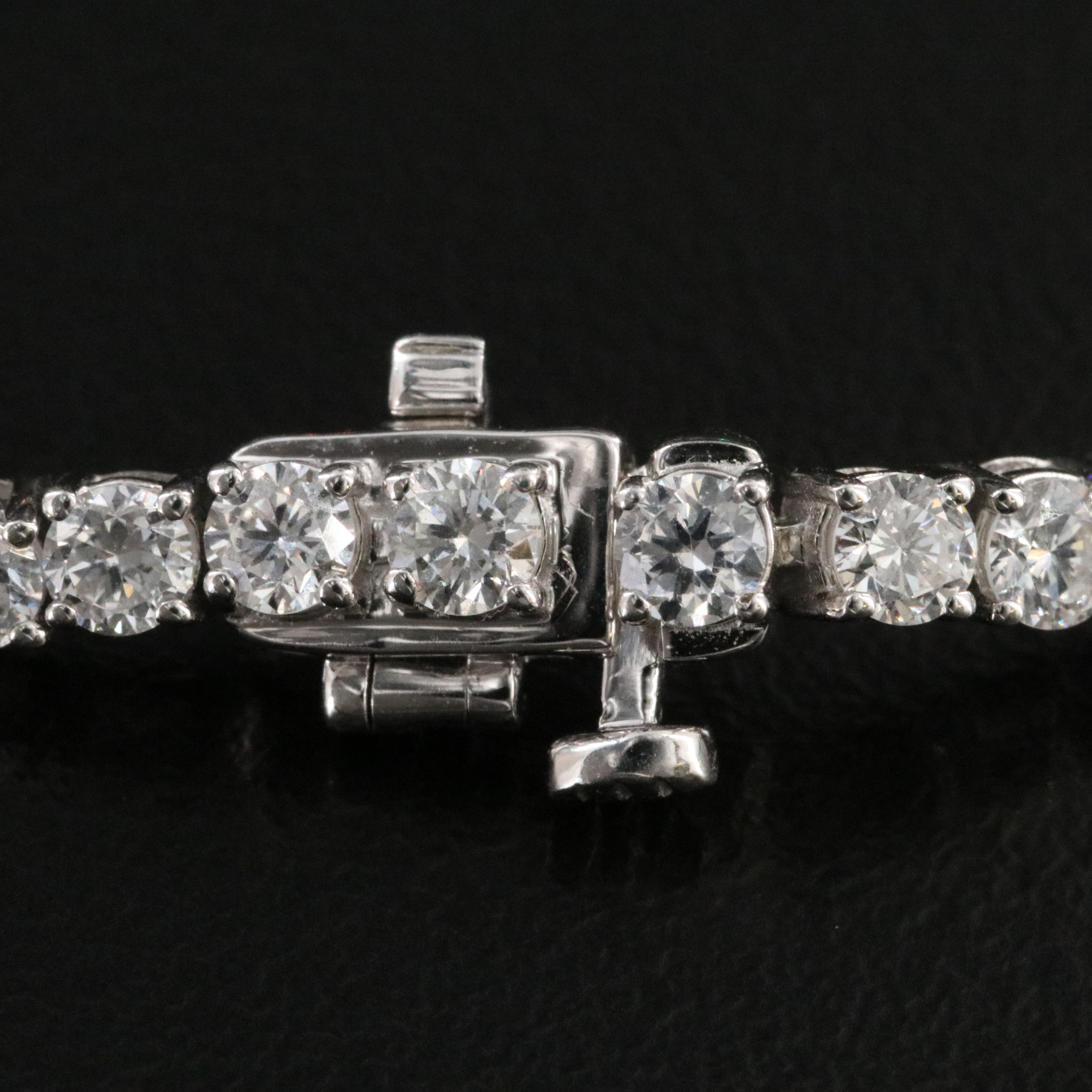Sterling 5.00 CTW Lab Grown Diamond Line Bracelet