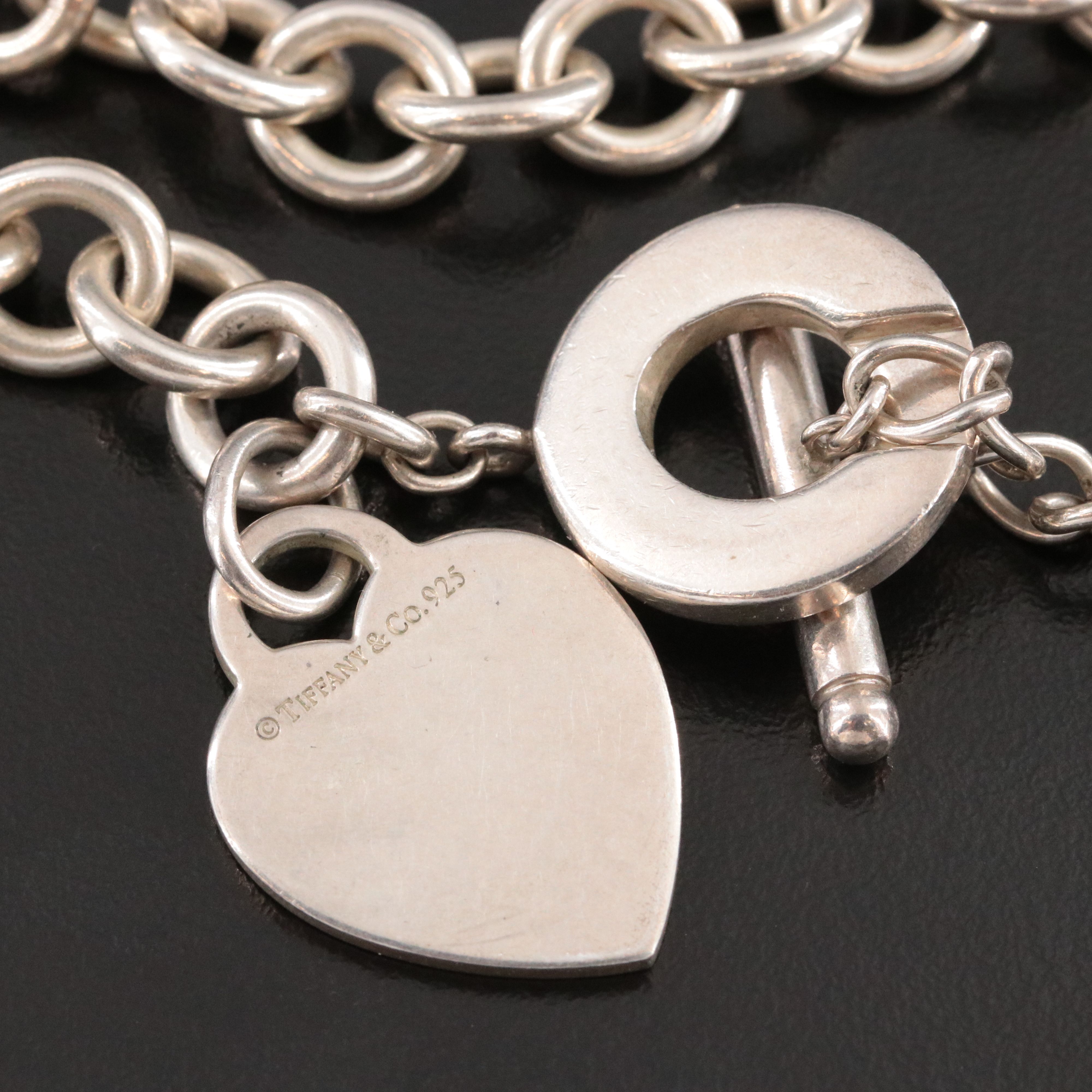 Tiffany & Co. Sterling Toggle Heart Necklace