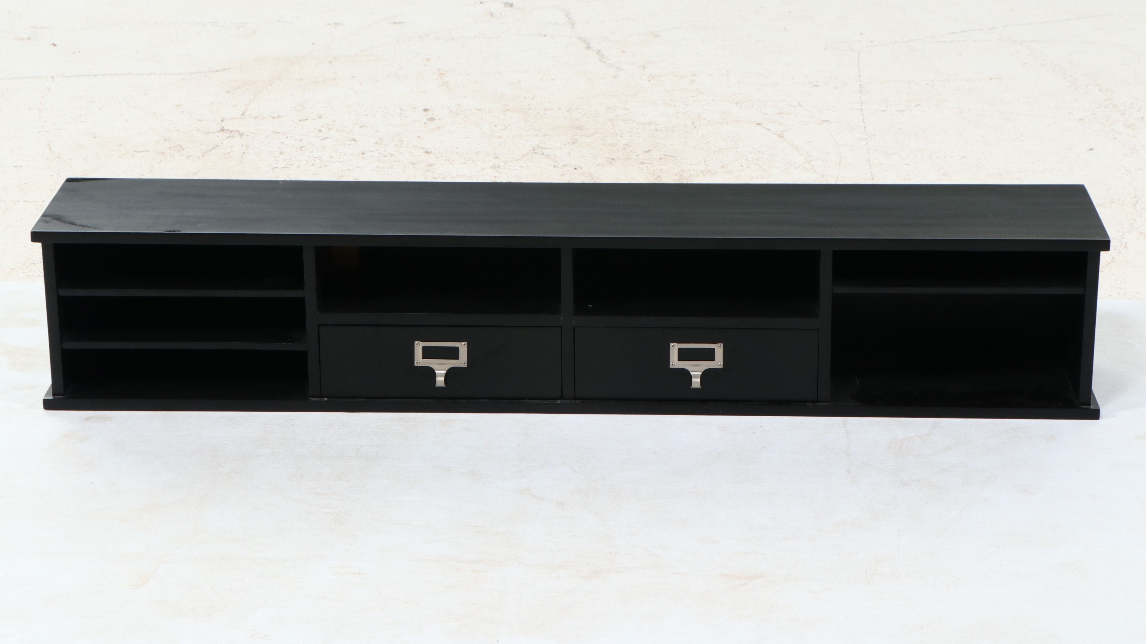 Contemporary Black Apothecary Media Console