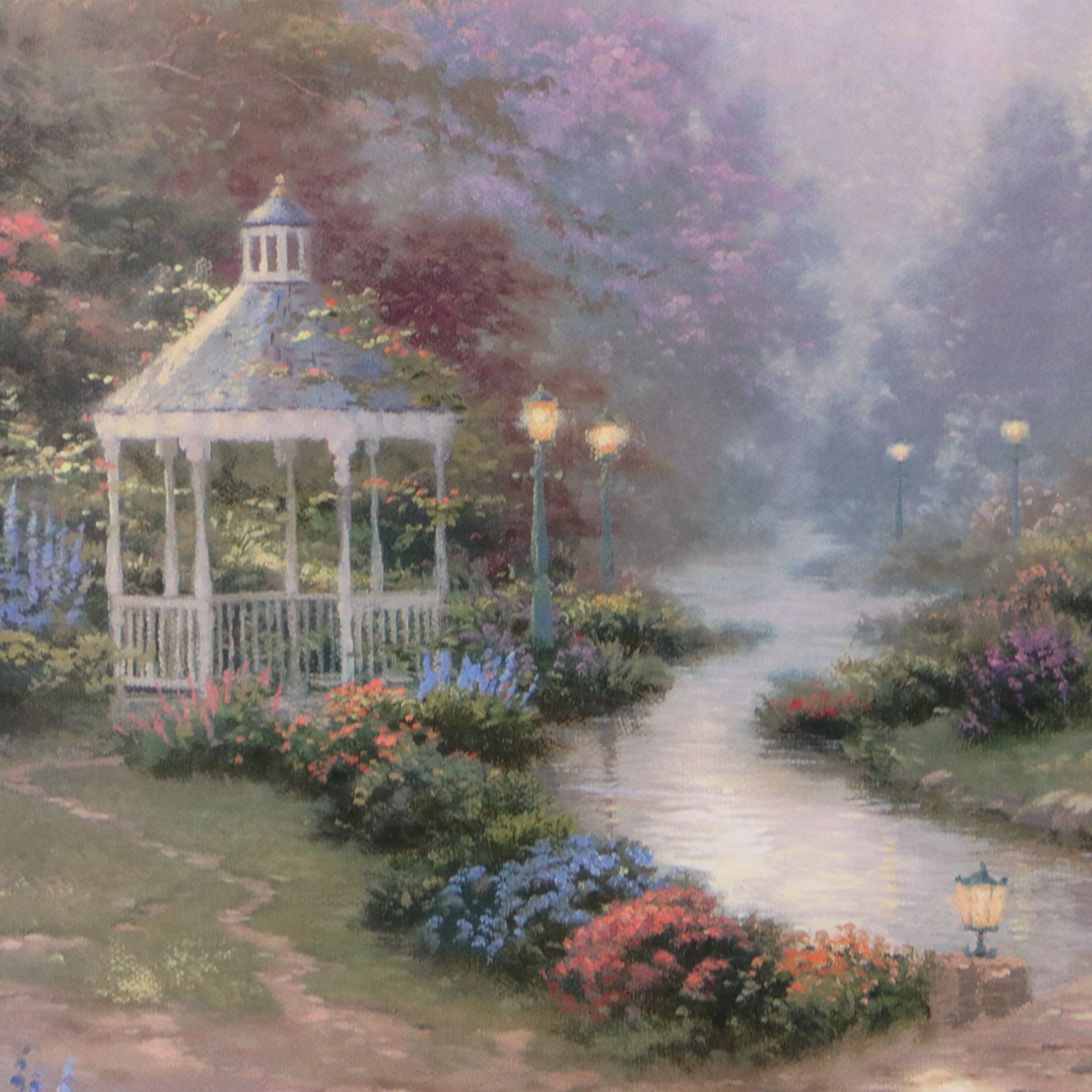 Thomas Kinkade Offset Lithograph "Beyond Spring Gate"