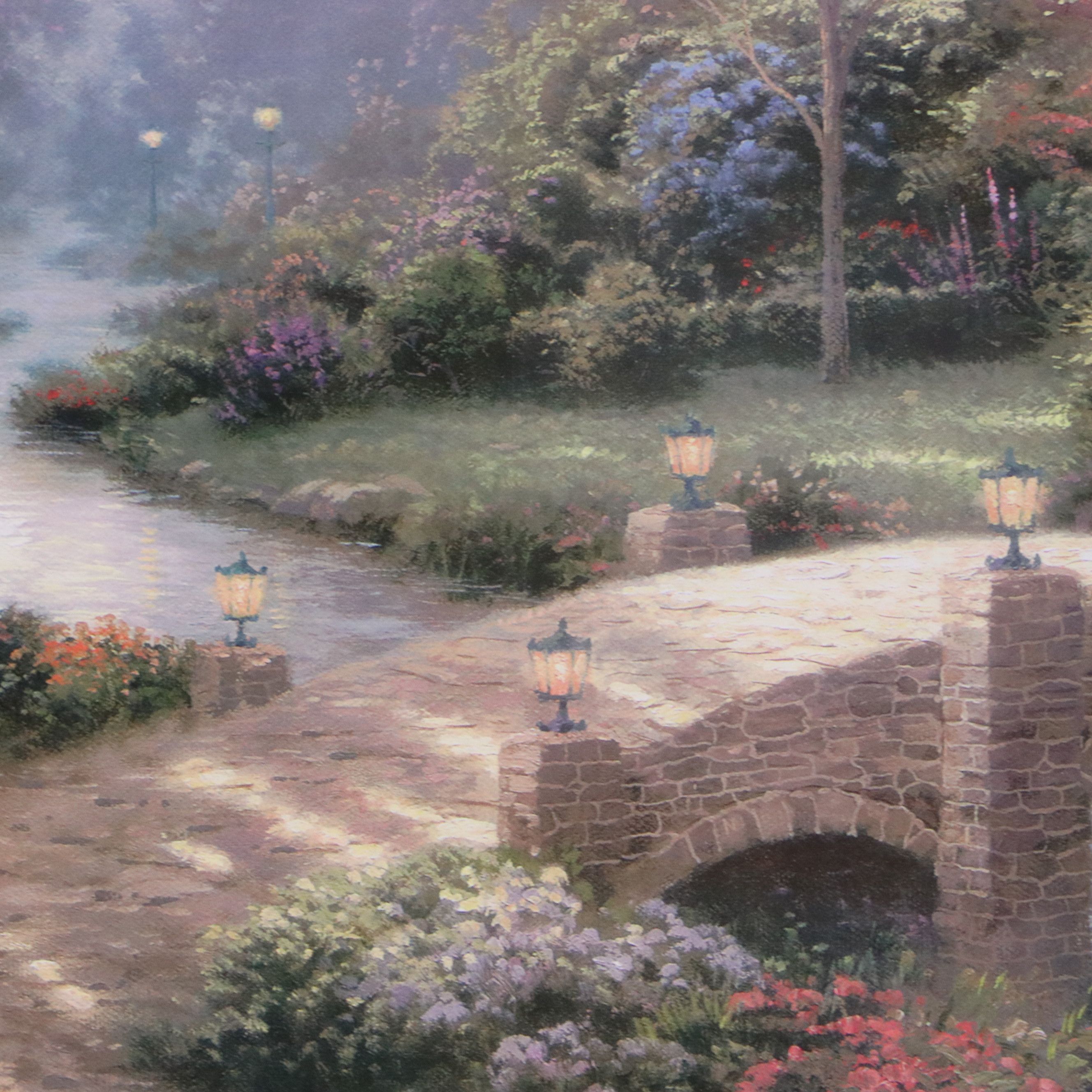 Thomas Kinkade Offset Lithograph "Beyond Spring Gate"