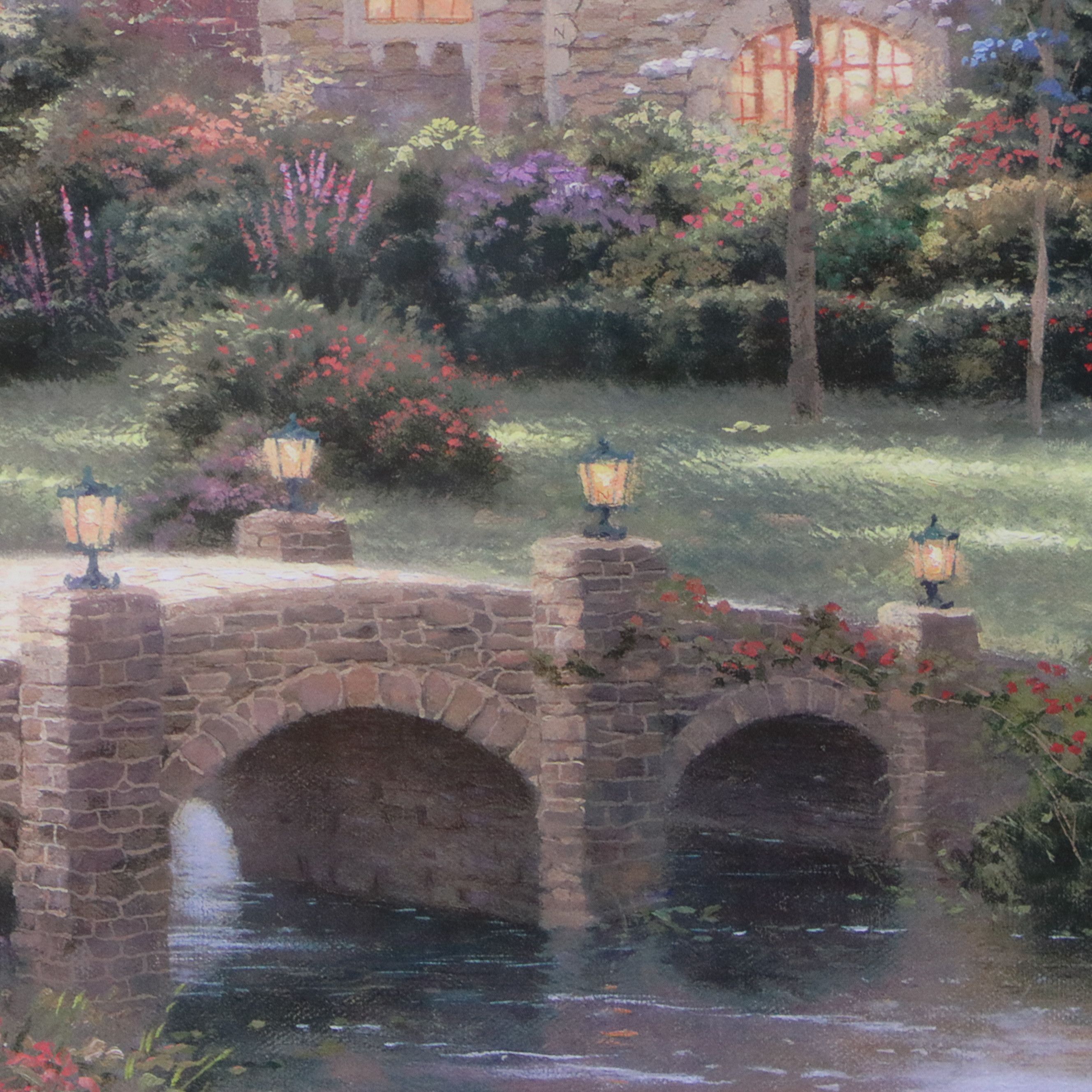 Thomas Kinkade Offset Lithograph "Beyond Spring Gate"