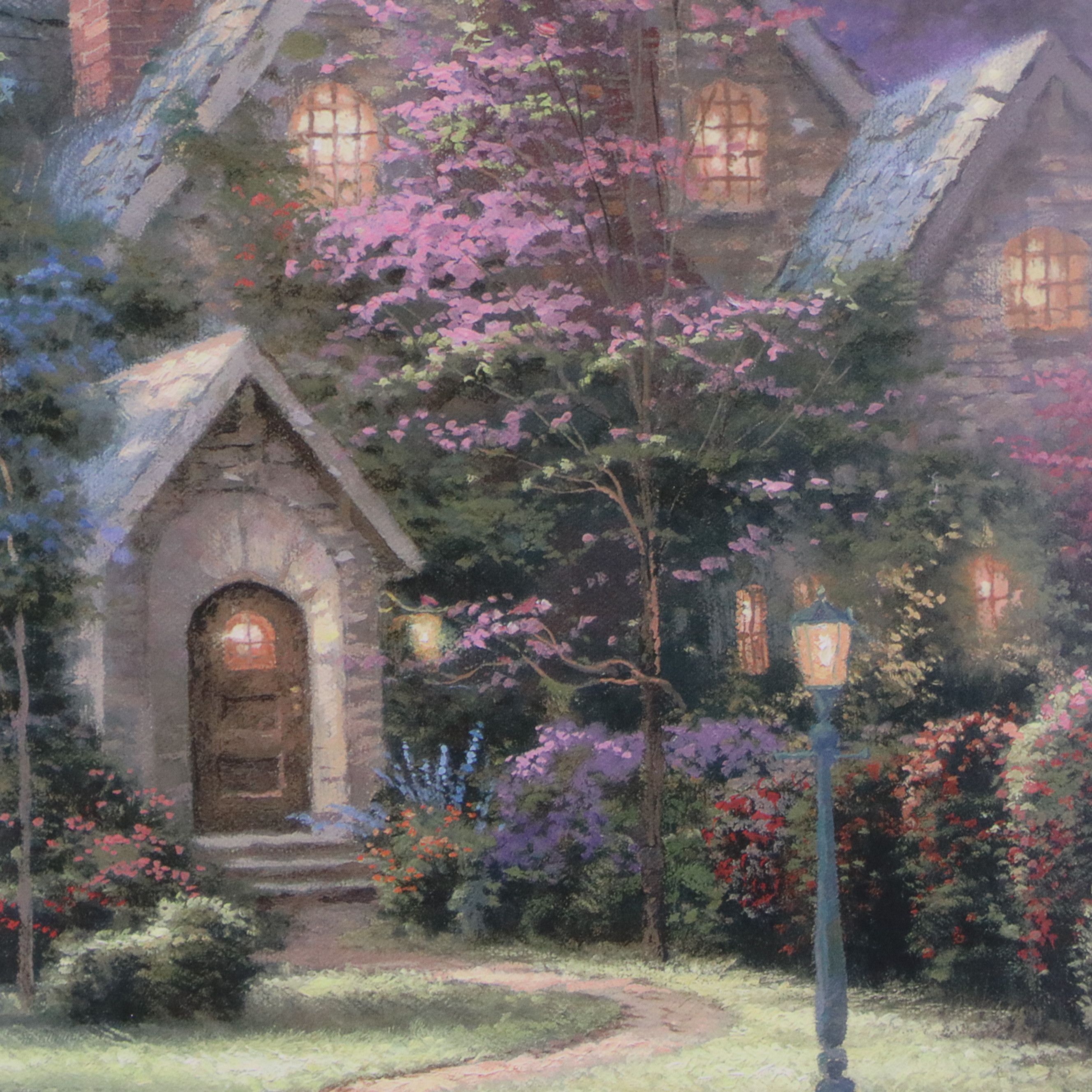 Thomas Kinkade Offset Lithograph "Beyond Spring Gate"