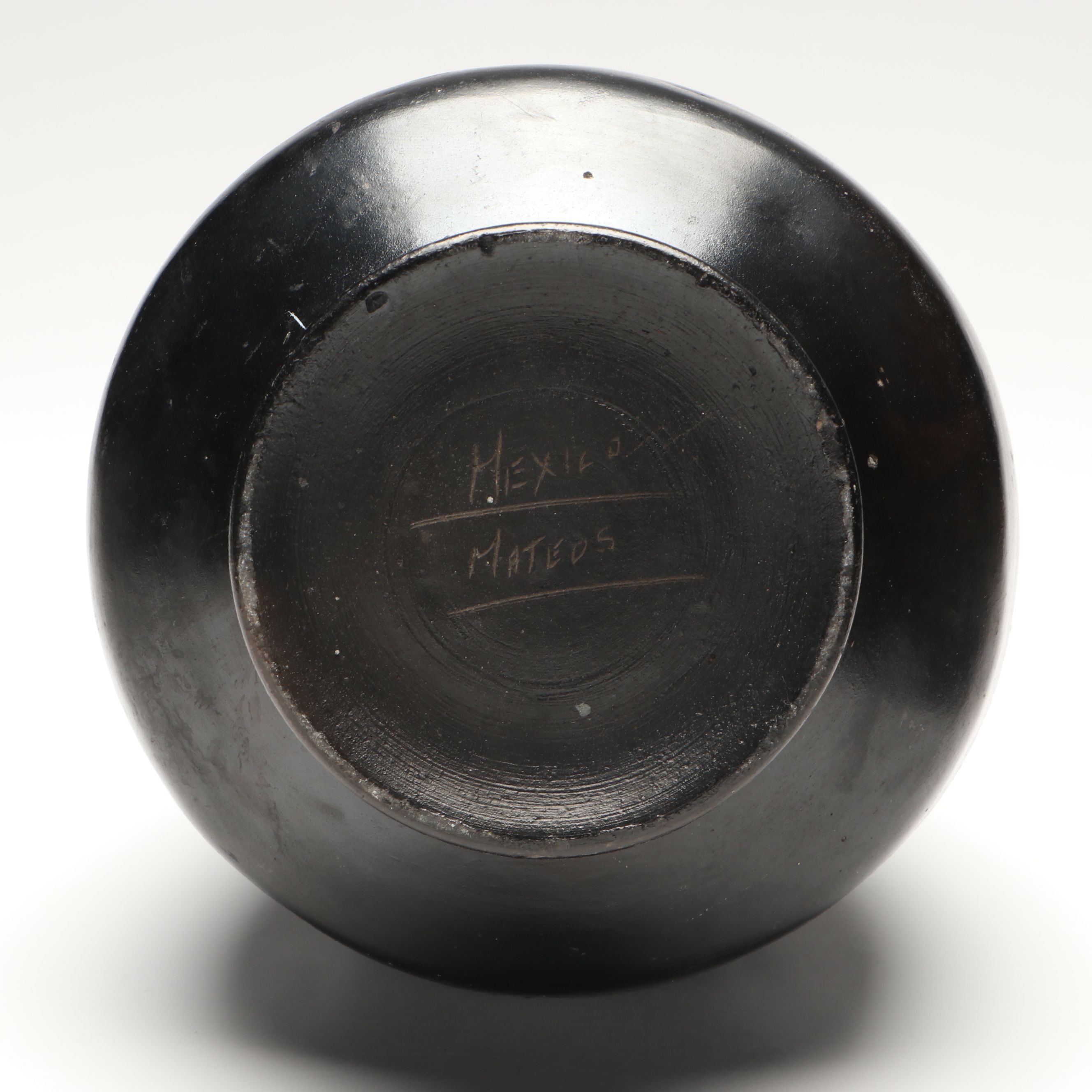 Mexican Mateos Signed with Lania Oaxacan Signed Blackware Vessels