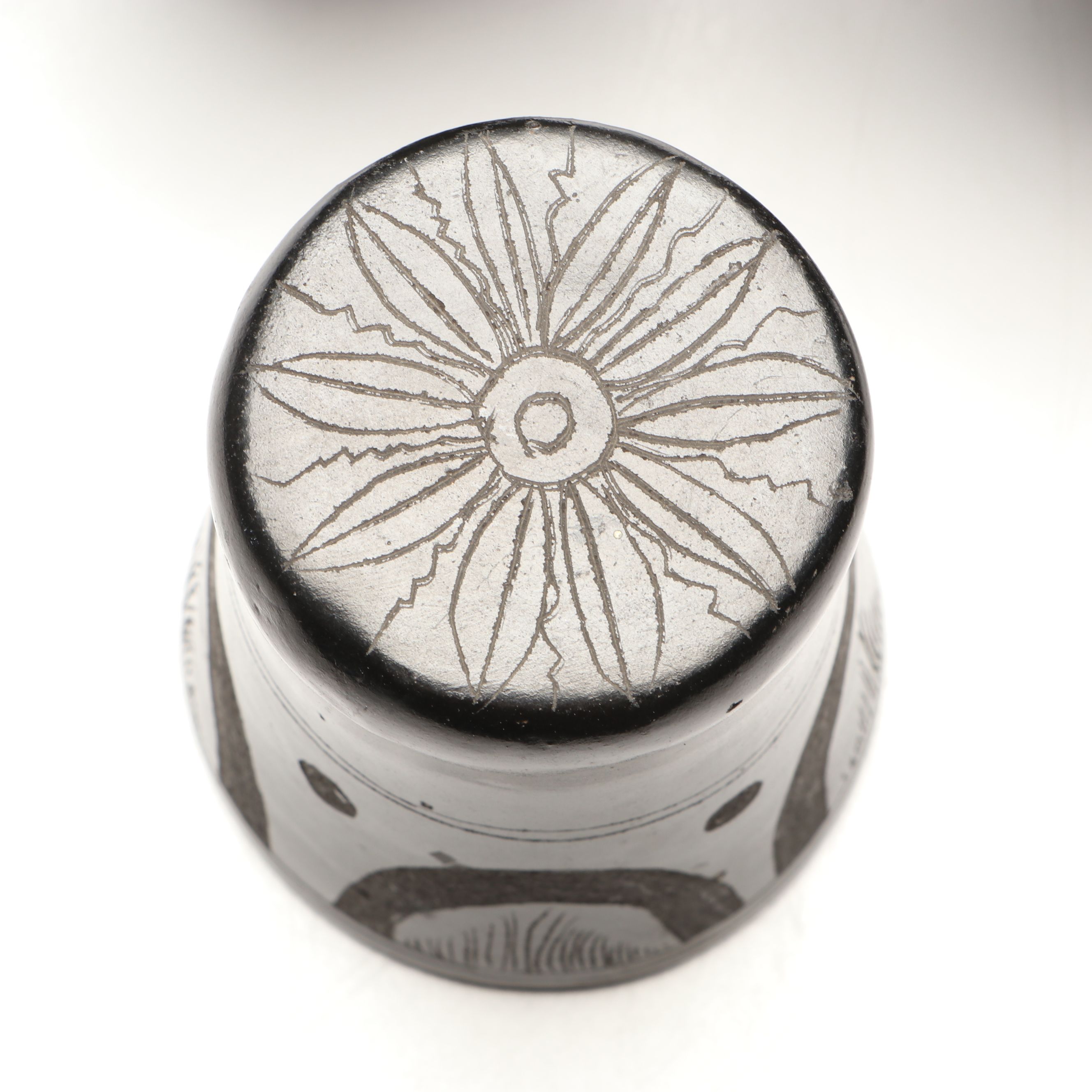 Mexican Mateos Signed with Lania Oaxacan Signed Blackware Vessels