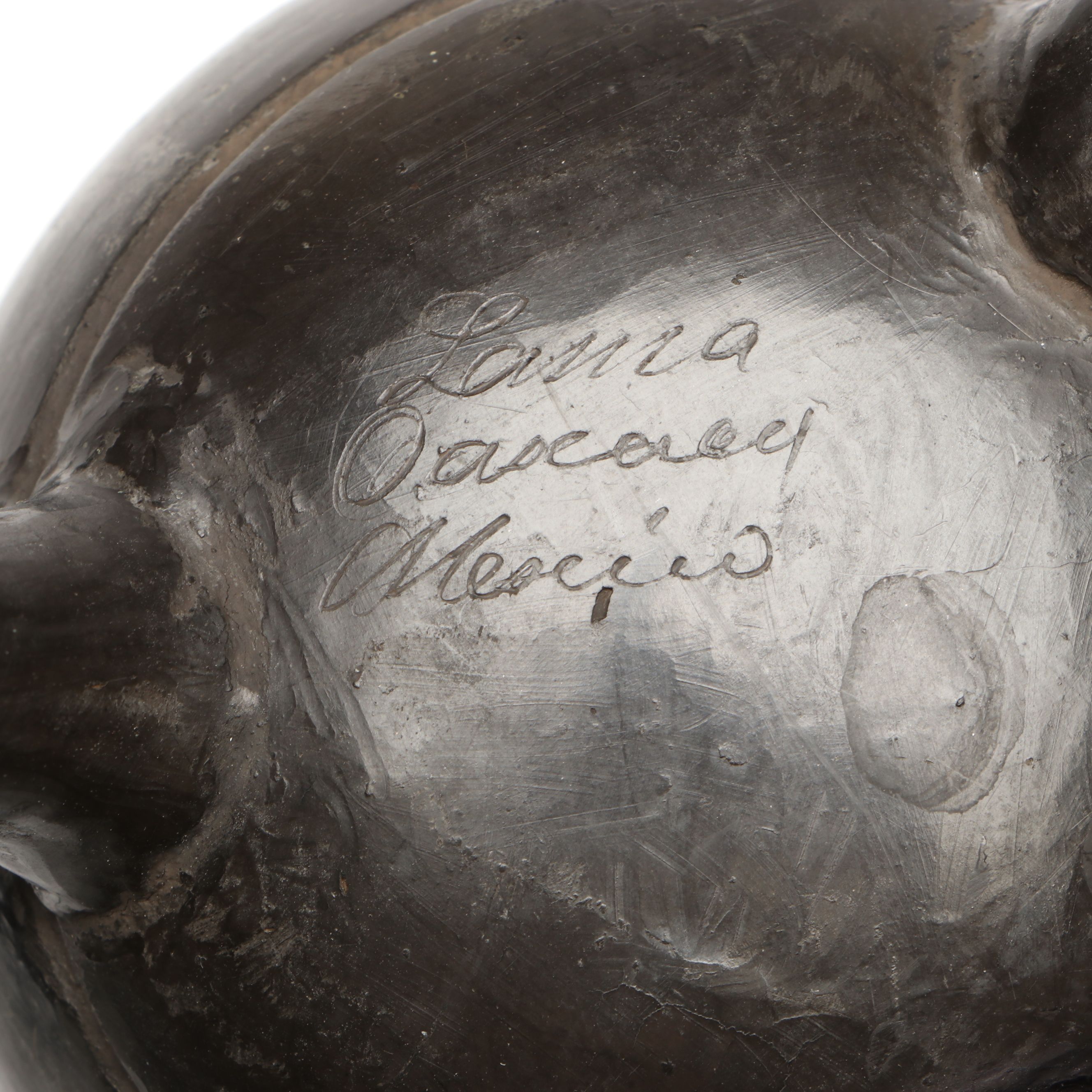 Mexican Mateos Signed with Lania Oaxacan Signed Blackware Vessels