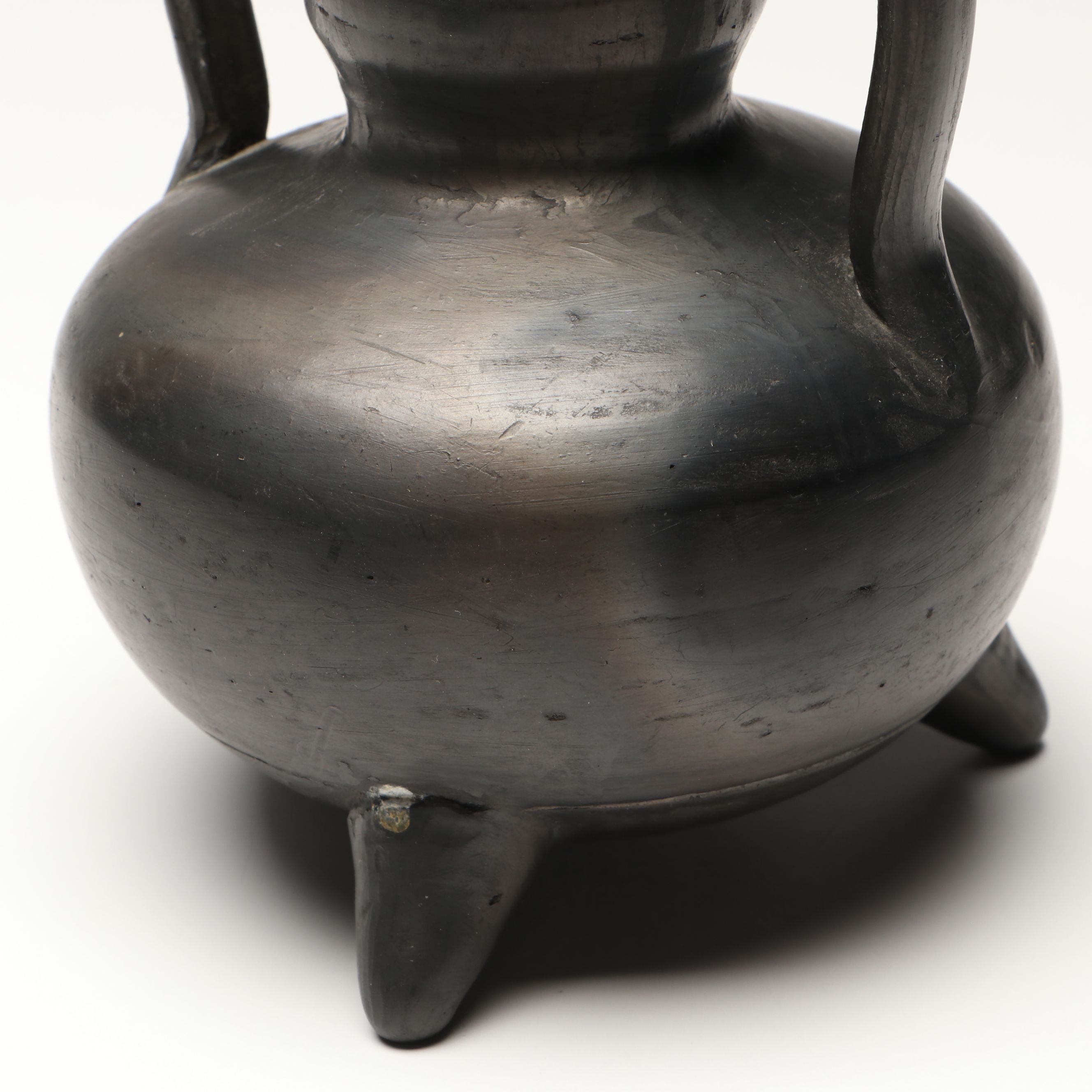 Mexican Mateos Signed with Lania Oaxacan Signed Blackware Vessels