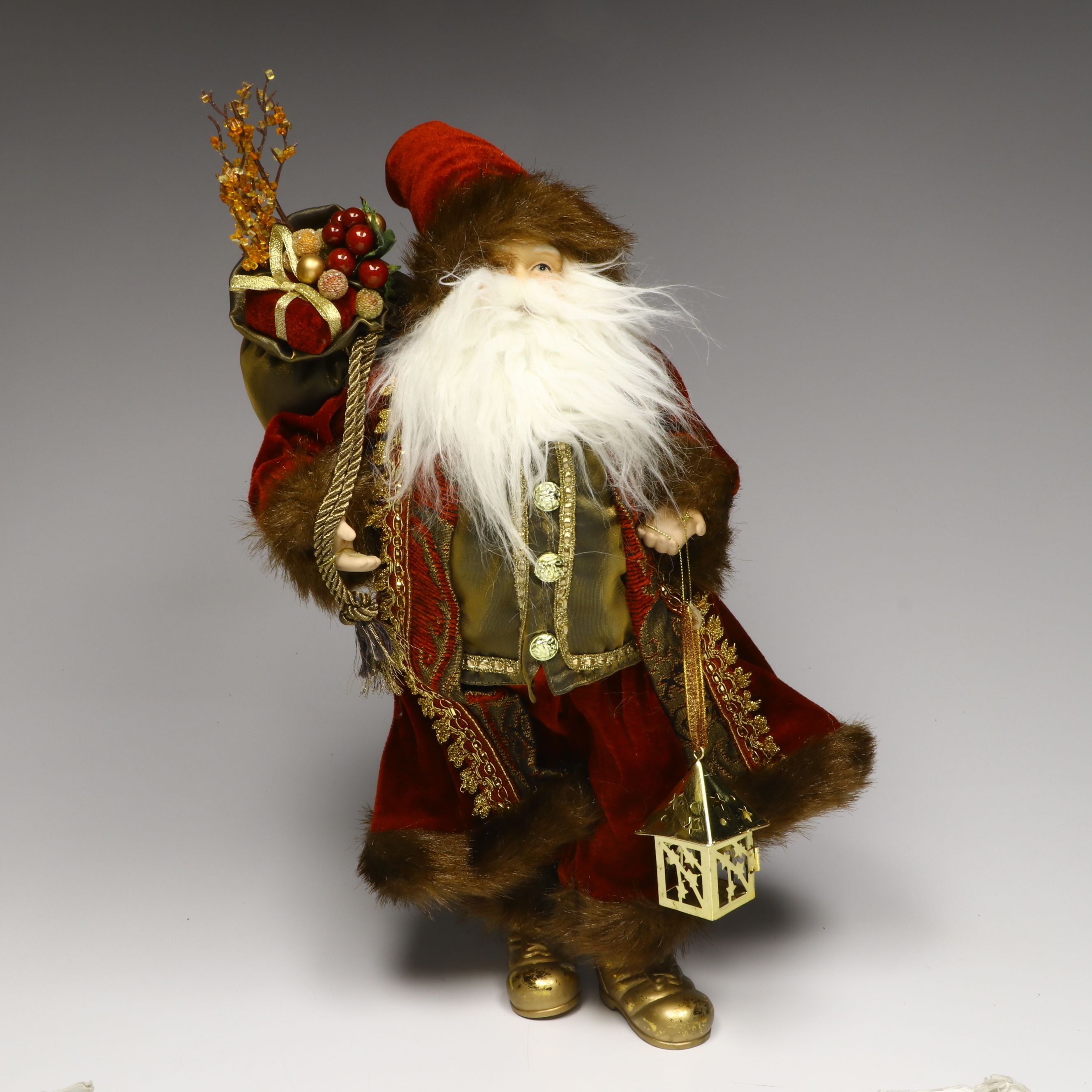 Lighted Tree Topper and More Santa Claus Christmas Figurines