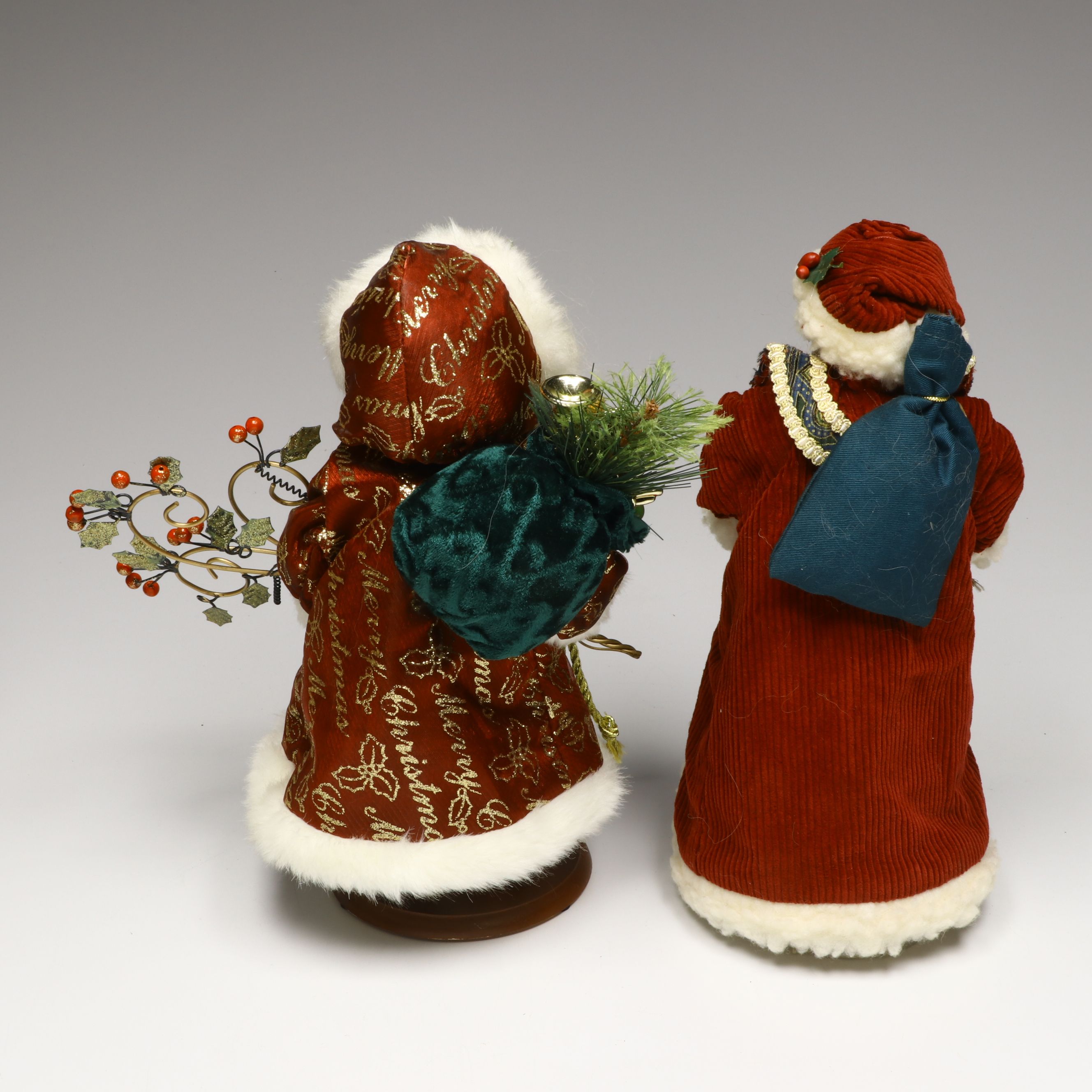 Lighted Tree Topper and More Santa Claus Christmas Figurines