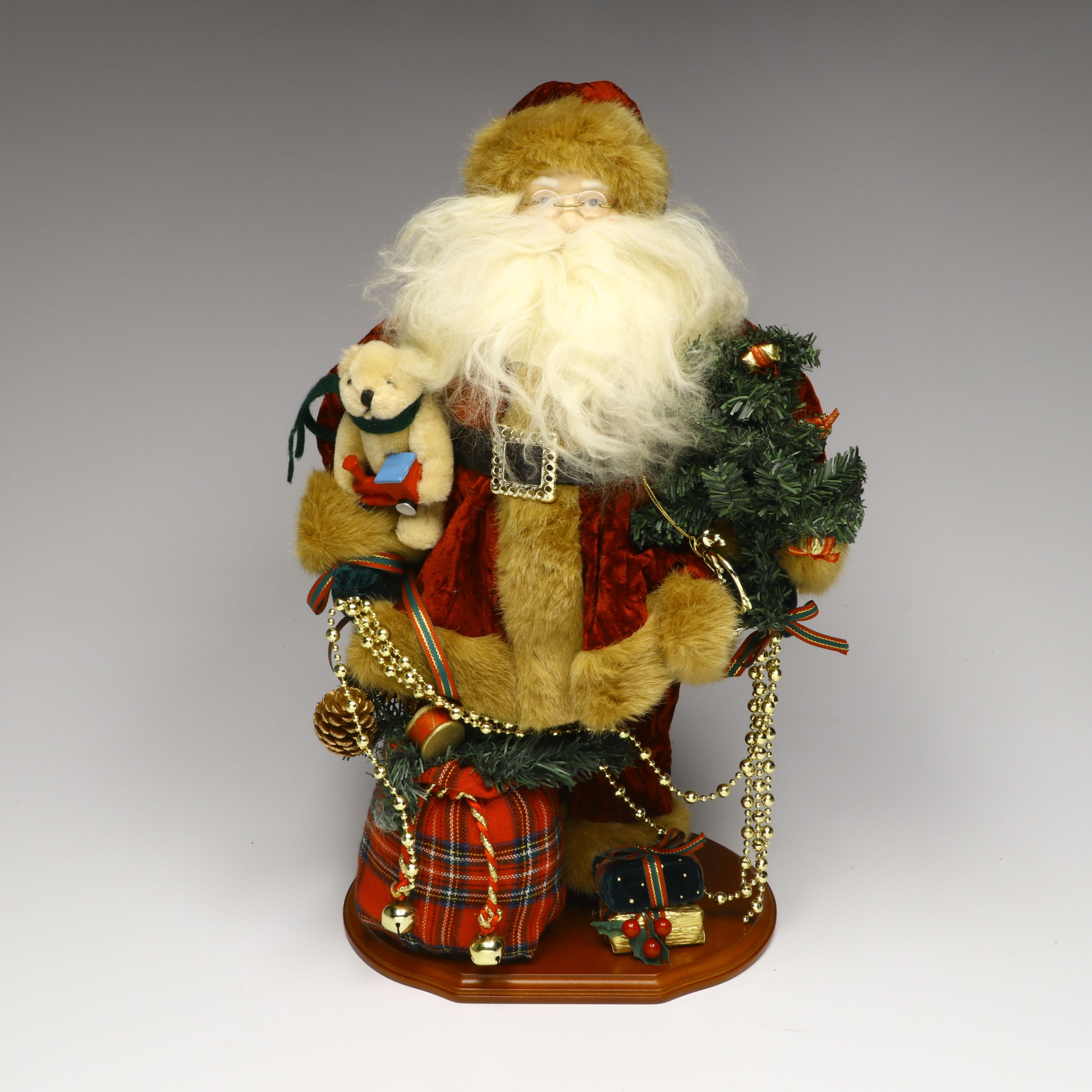 Lighted Tree Topper and More Santa Claus Christmas Figurines
