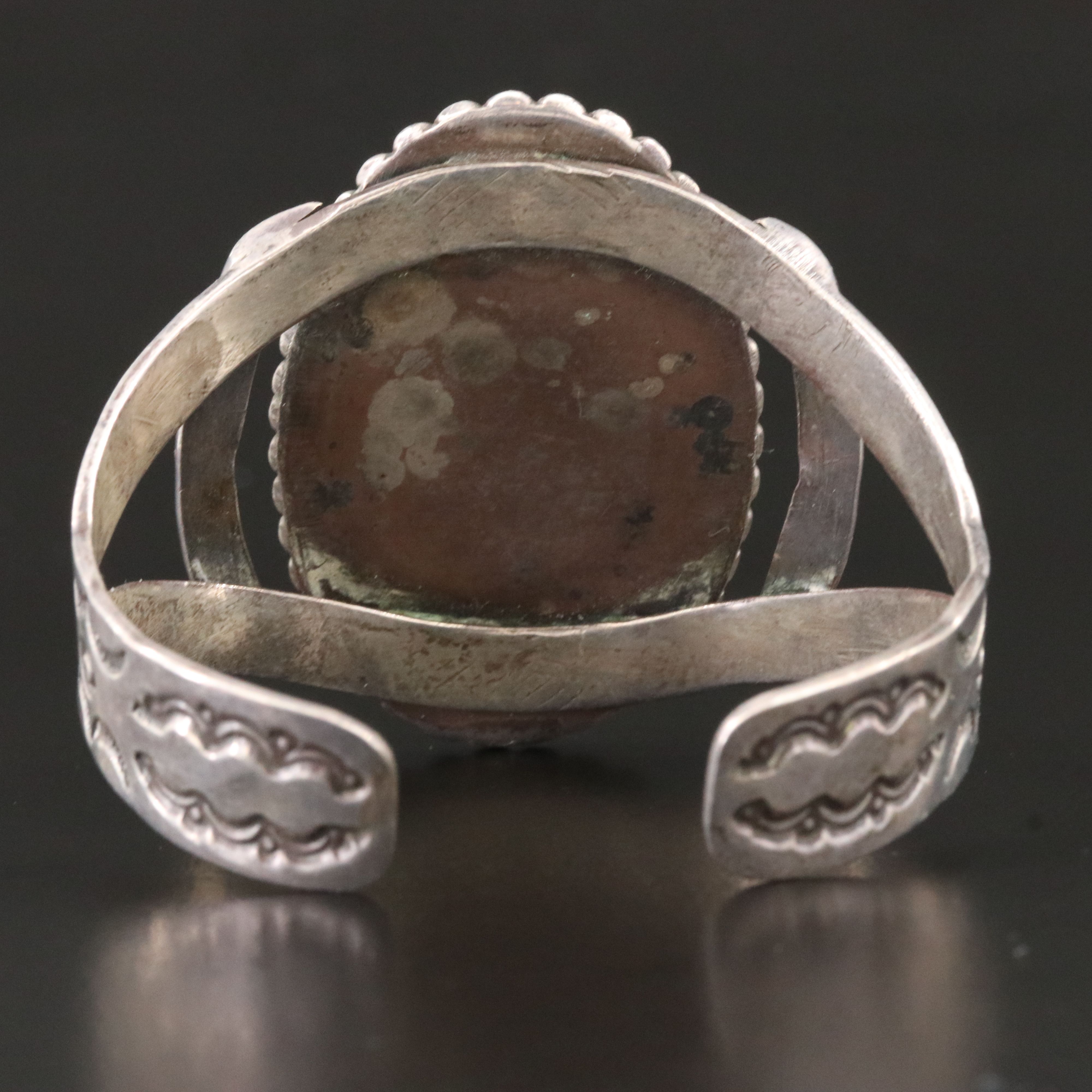 Southwestern Sterling Agate Cuff