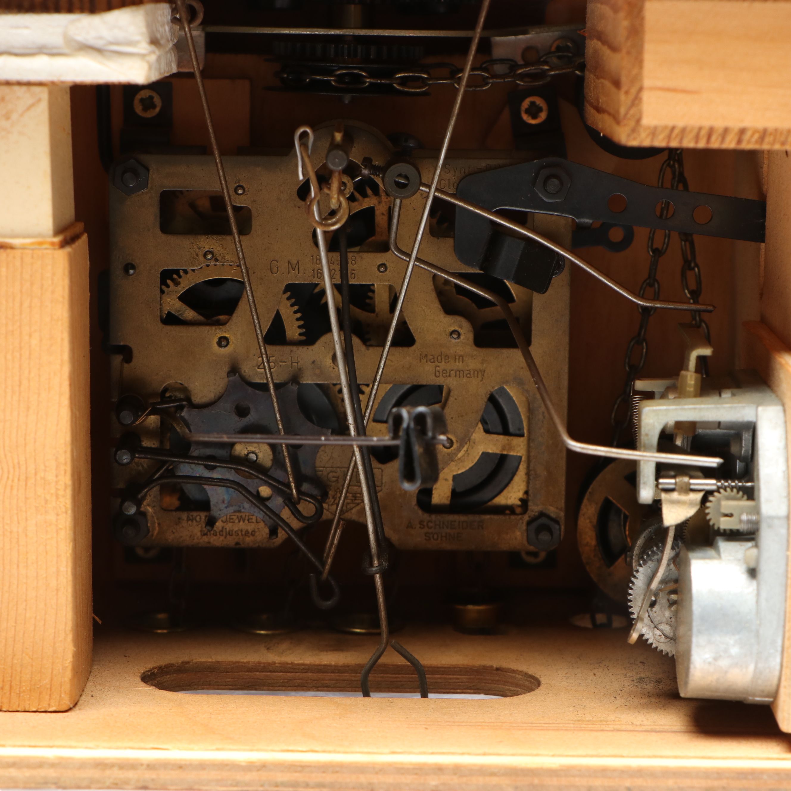 Schneider German Black Forest Hand-Painted Cuckoo Clock