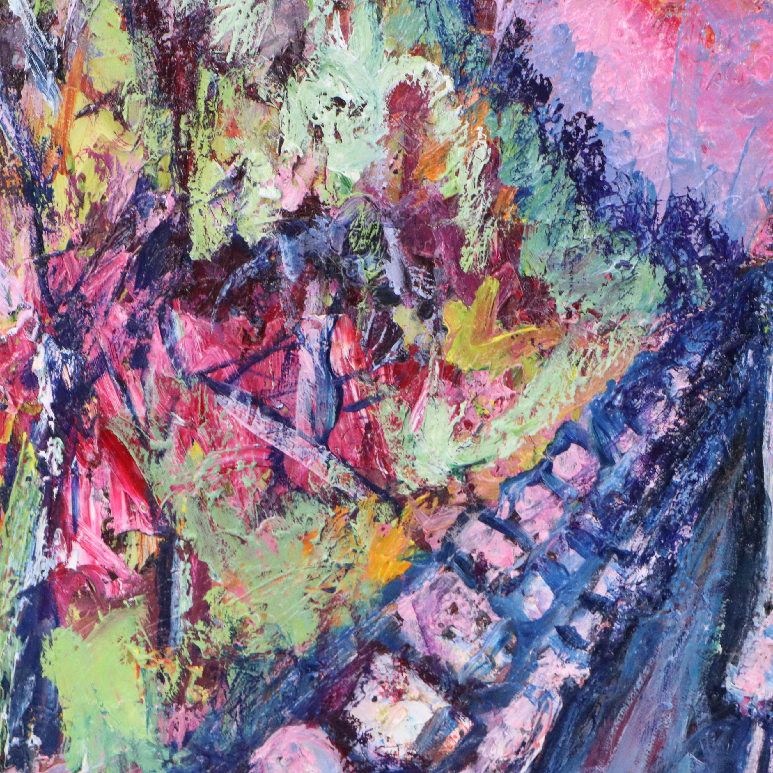 Steve Nassano Cityscape Oil Painting "Tower of Ft. Thomas," 2019