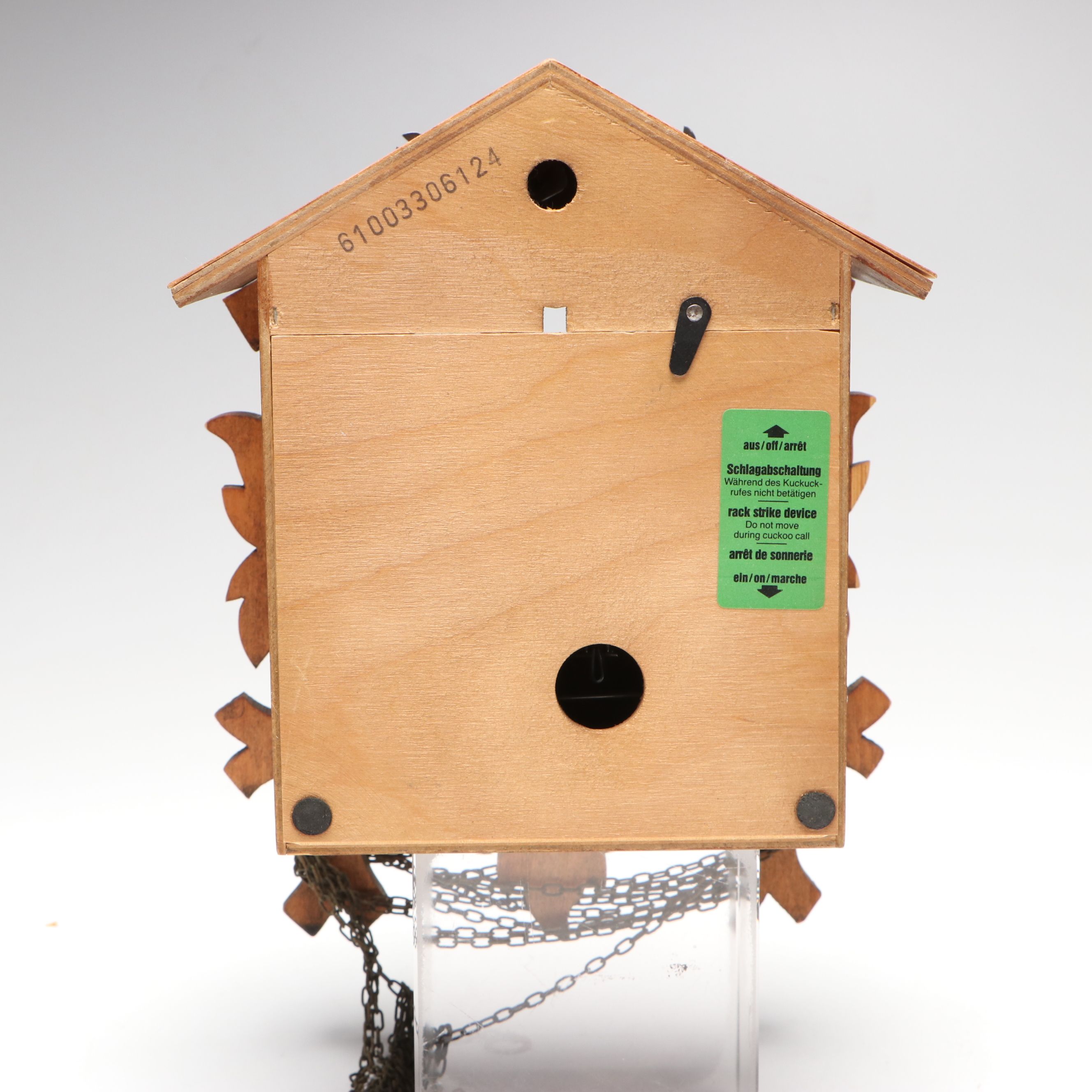 Schneider German Black Forest Hand-Painted Cuckoo Clock