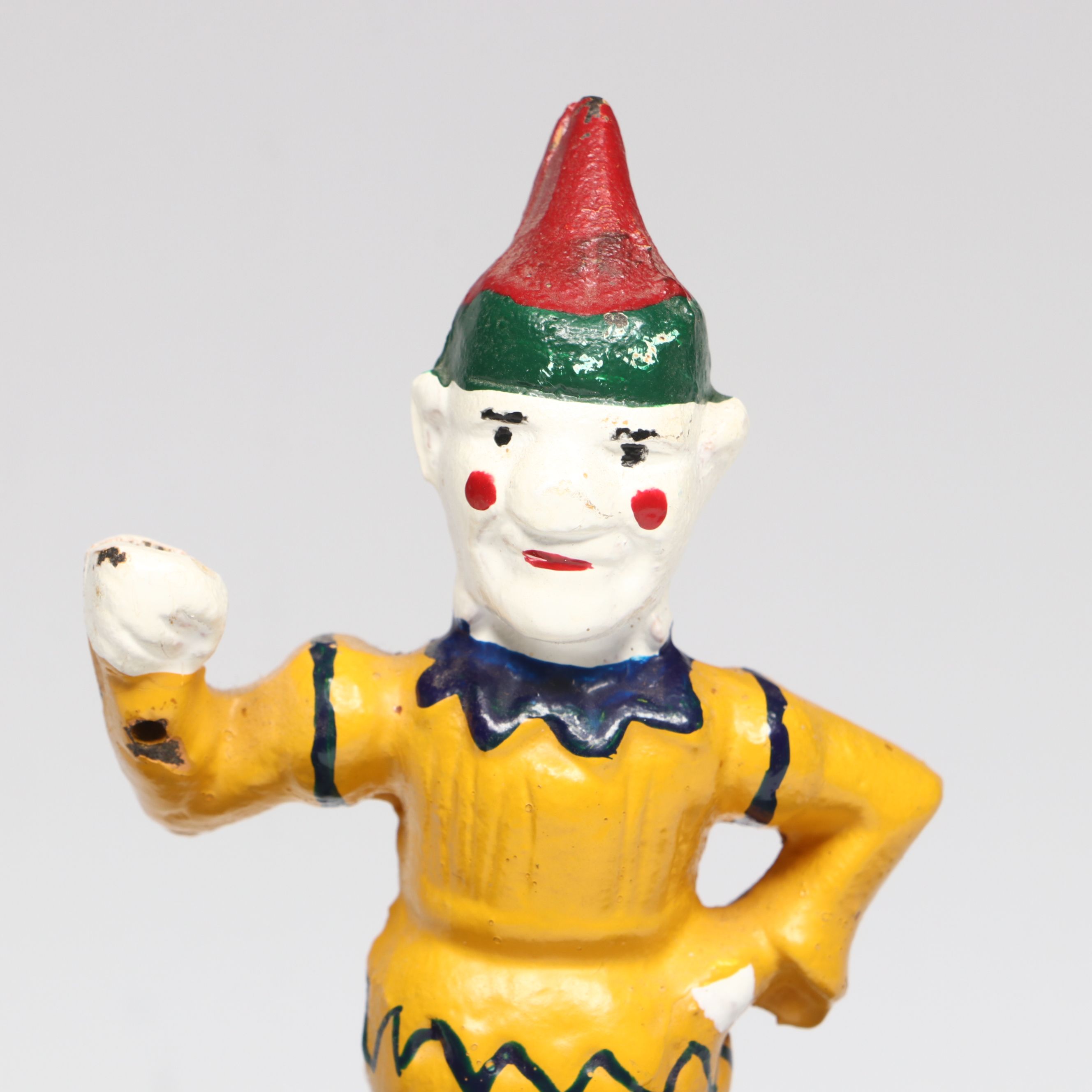 Polychrome Cast Iron "Trick Dog" Mechanical Coin Bank, 20th Century