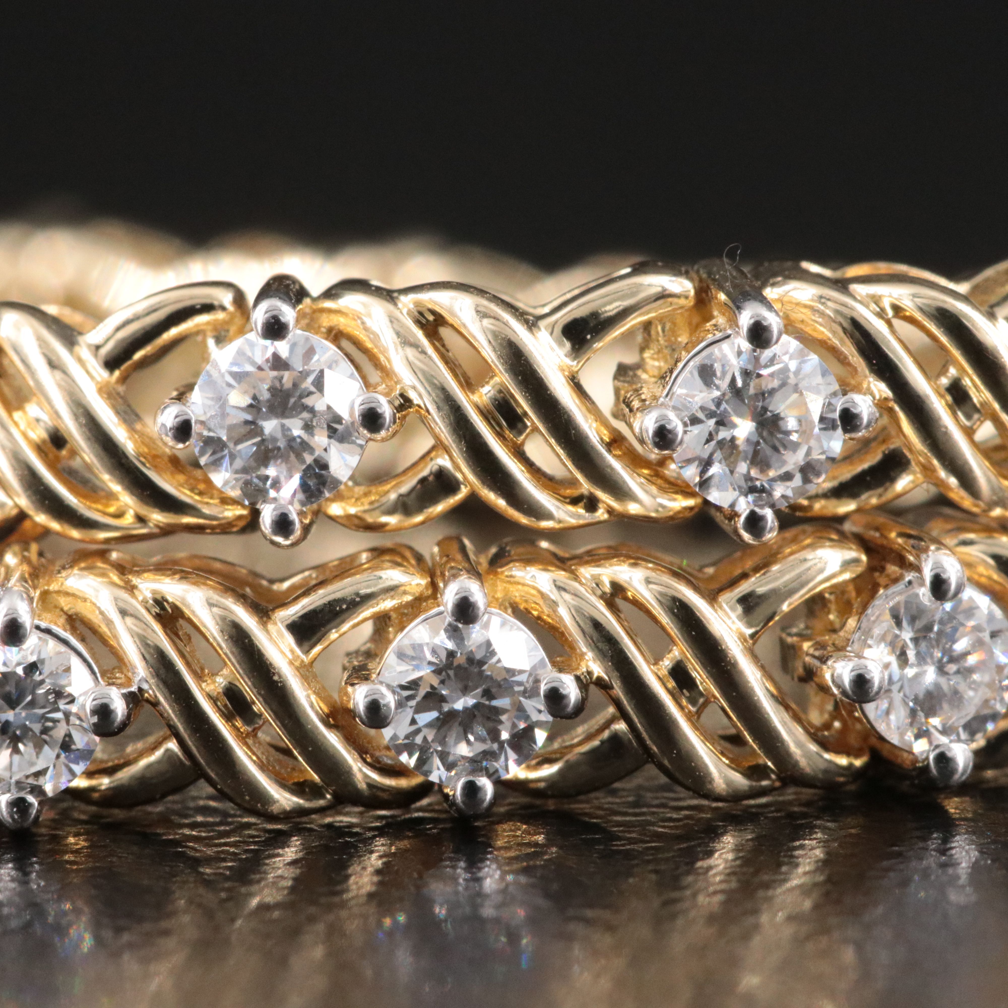 10K 1.75 CTW Lab Grown Diamond "XO" Bracelet