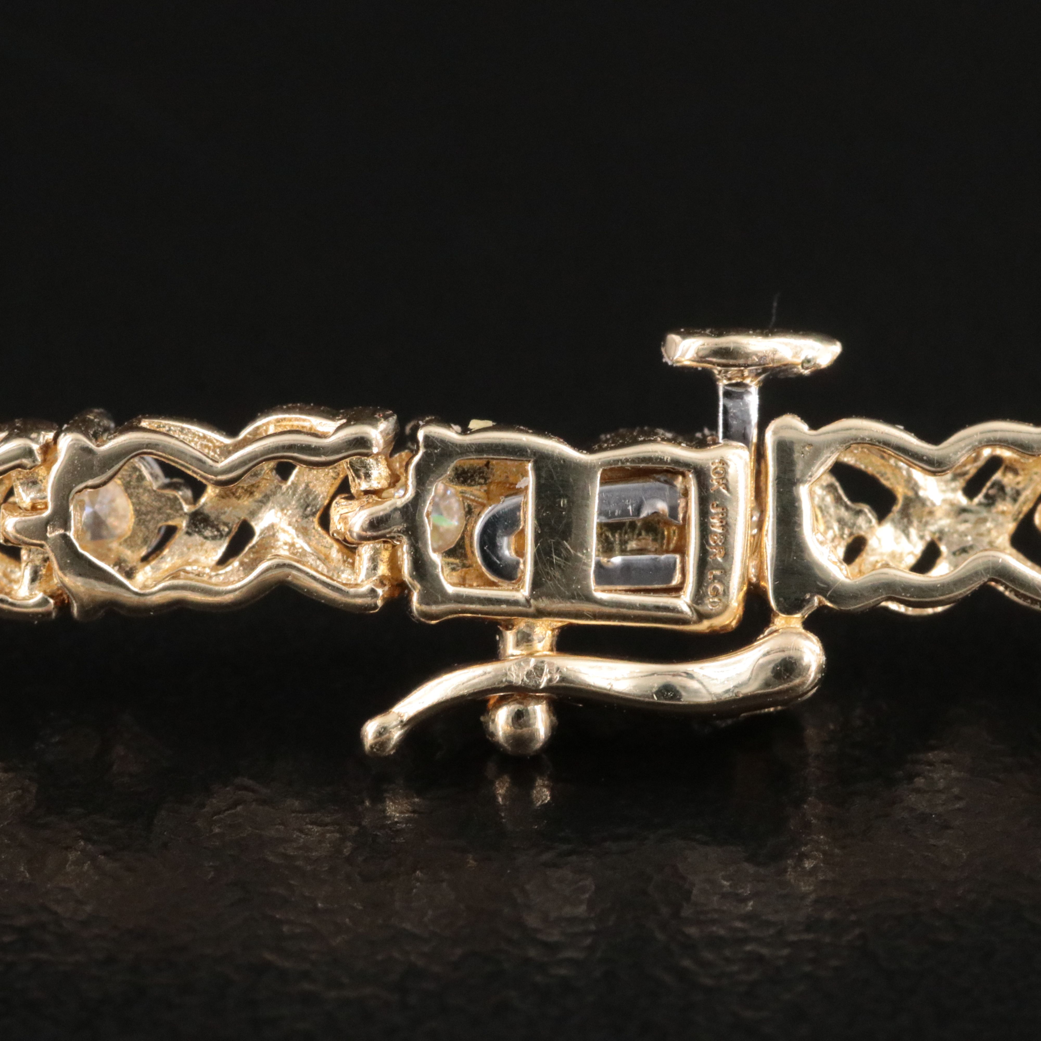 10K 1.75 CTW Lab Grown Diamond "XO" Bracelet