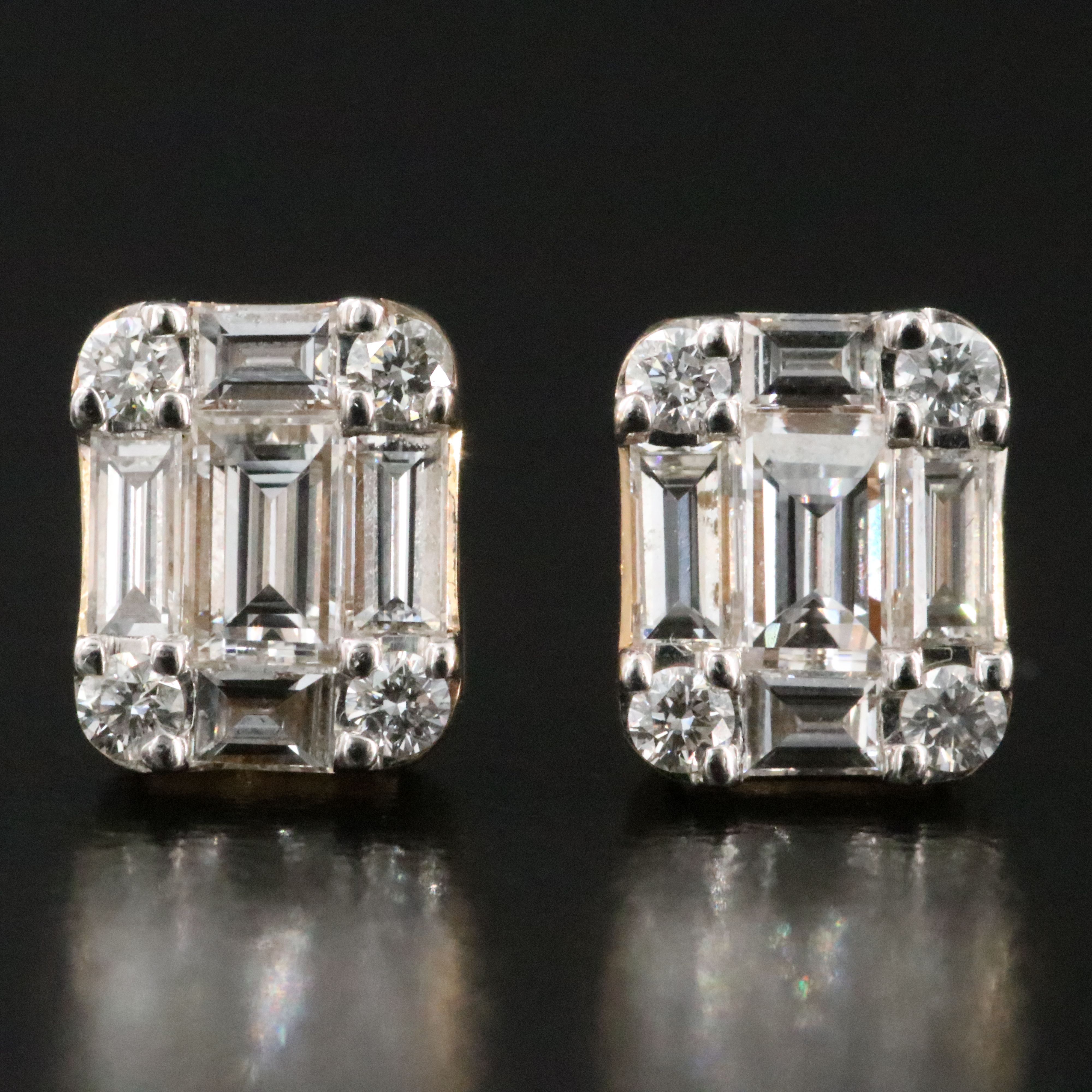 Effy 14K 0.92 CTW Diamond Stud Earrings