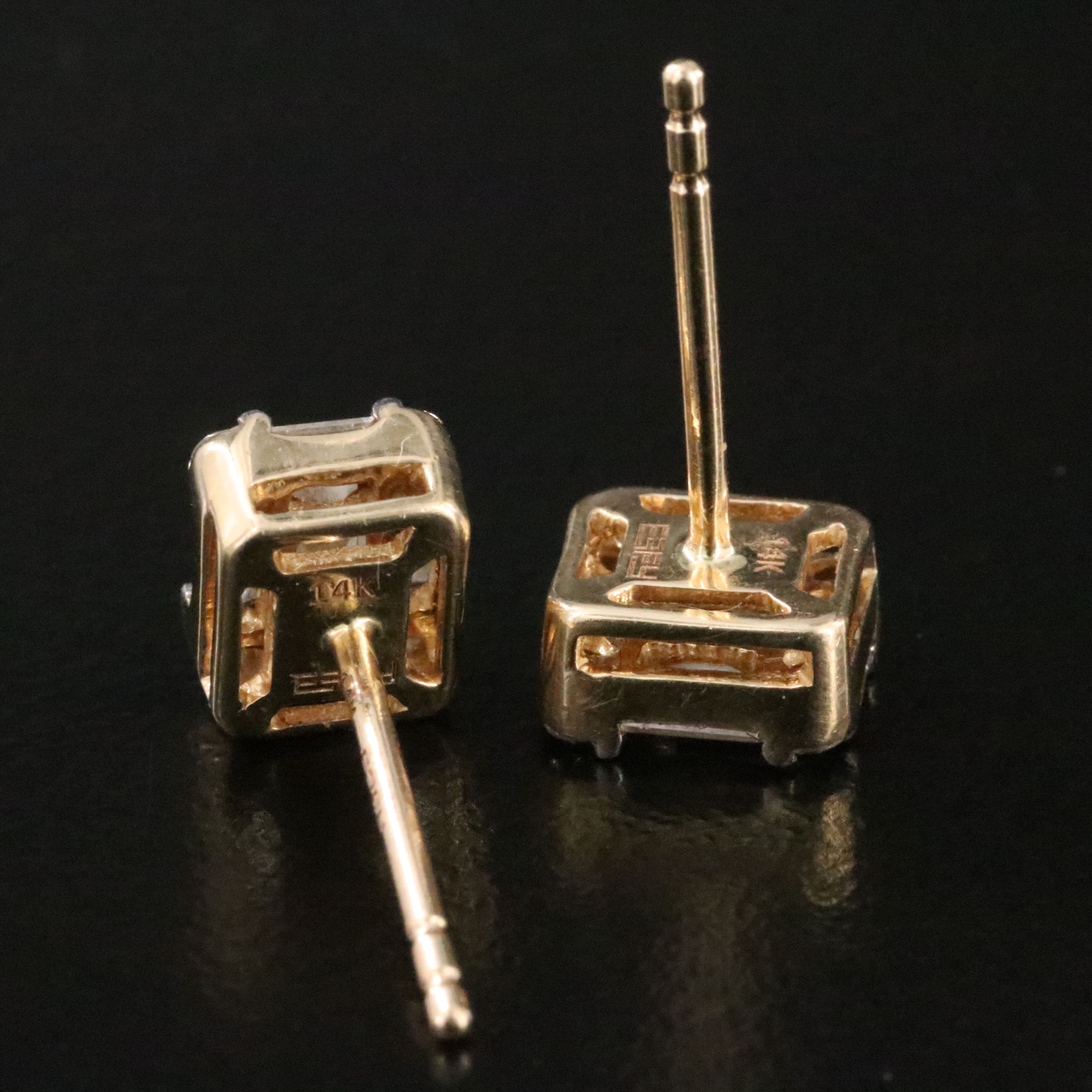 Effy 14K 0.92 CTW Diamond Stud Earrings