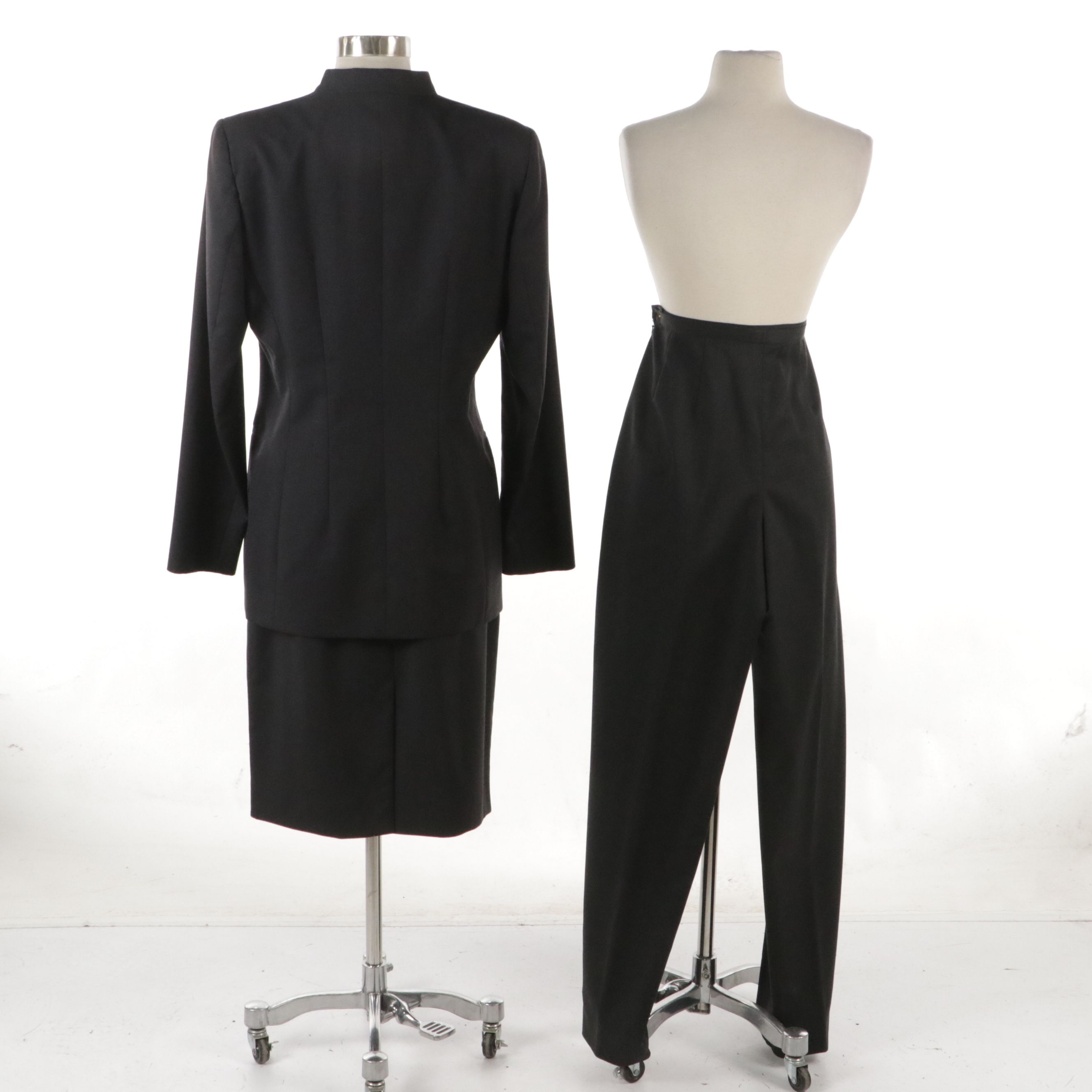 Giorgio Armani Wool Trousers, Pencil Skirt and Single Button Blazer Jacket
