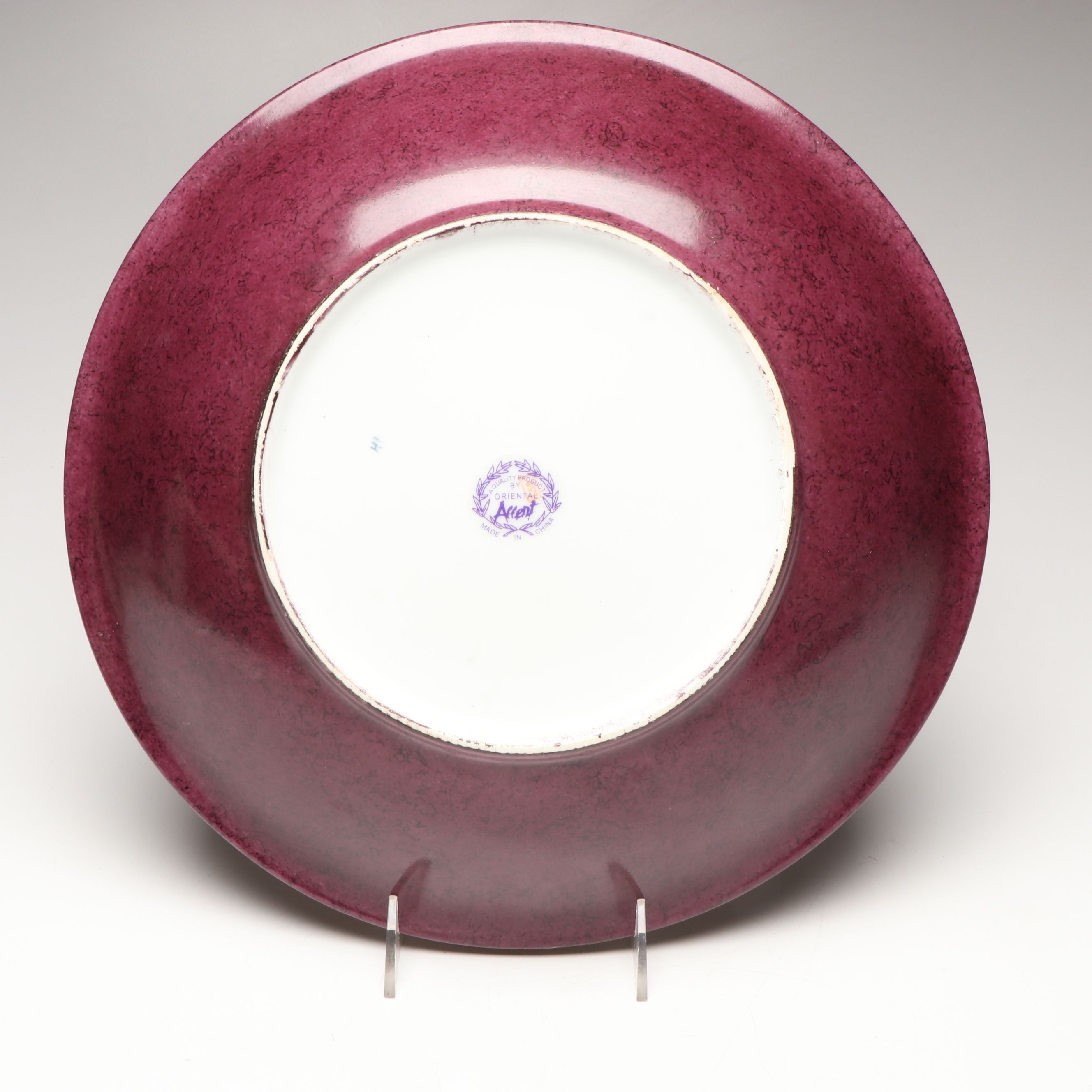 Schlanser Design Greek Key Pedestal Bowl with Gilt Porcelain Centerpiece Bowl