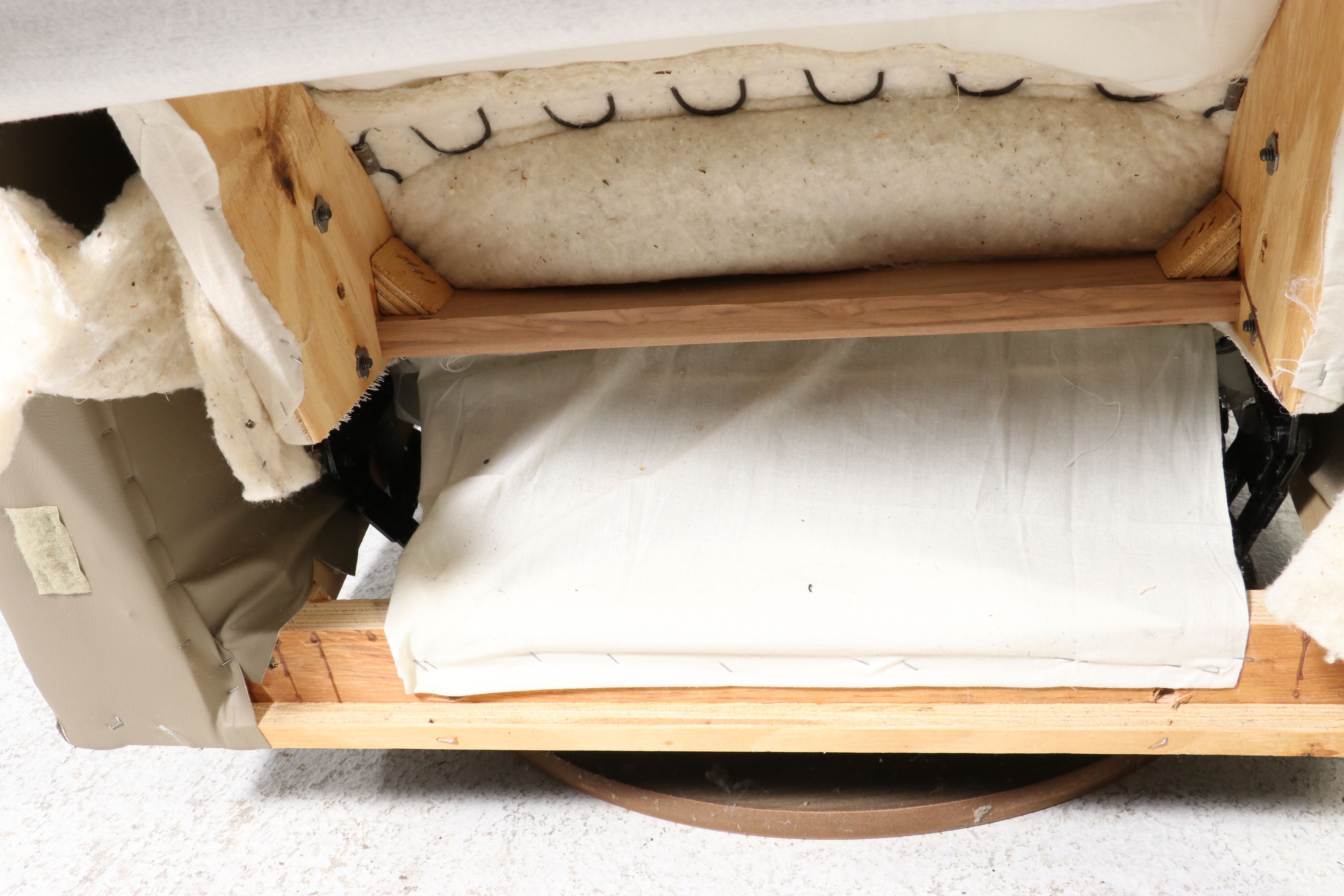 Oversized Leather Swivel Rocker Recliner, 21st Century