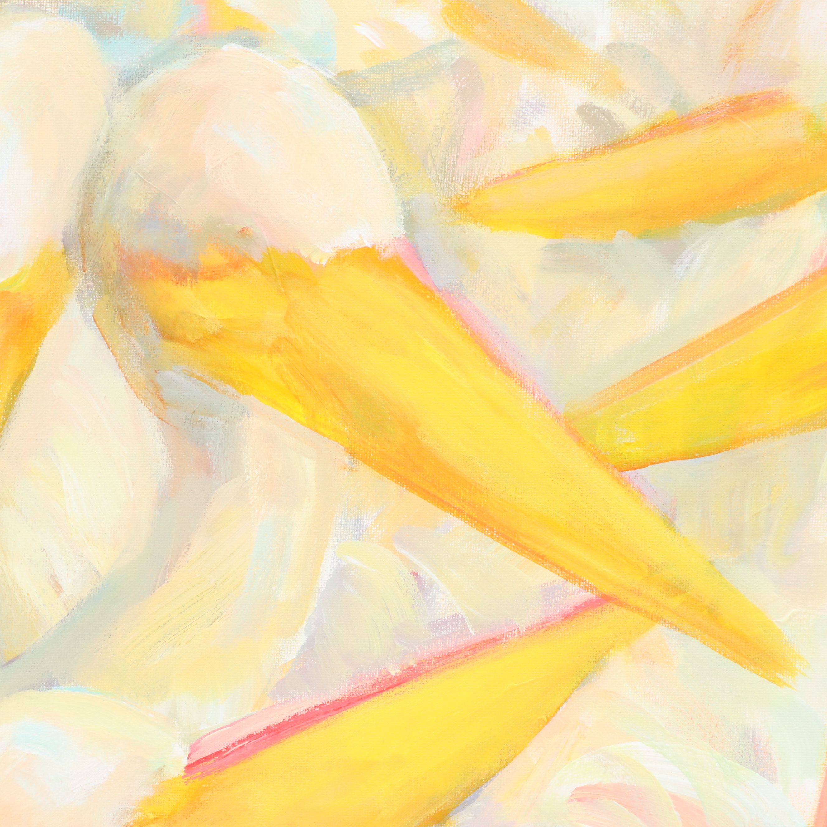 Elle Raines Acrylic Painting "Fleet of Pelicans #3"