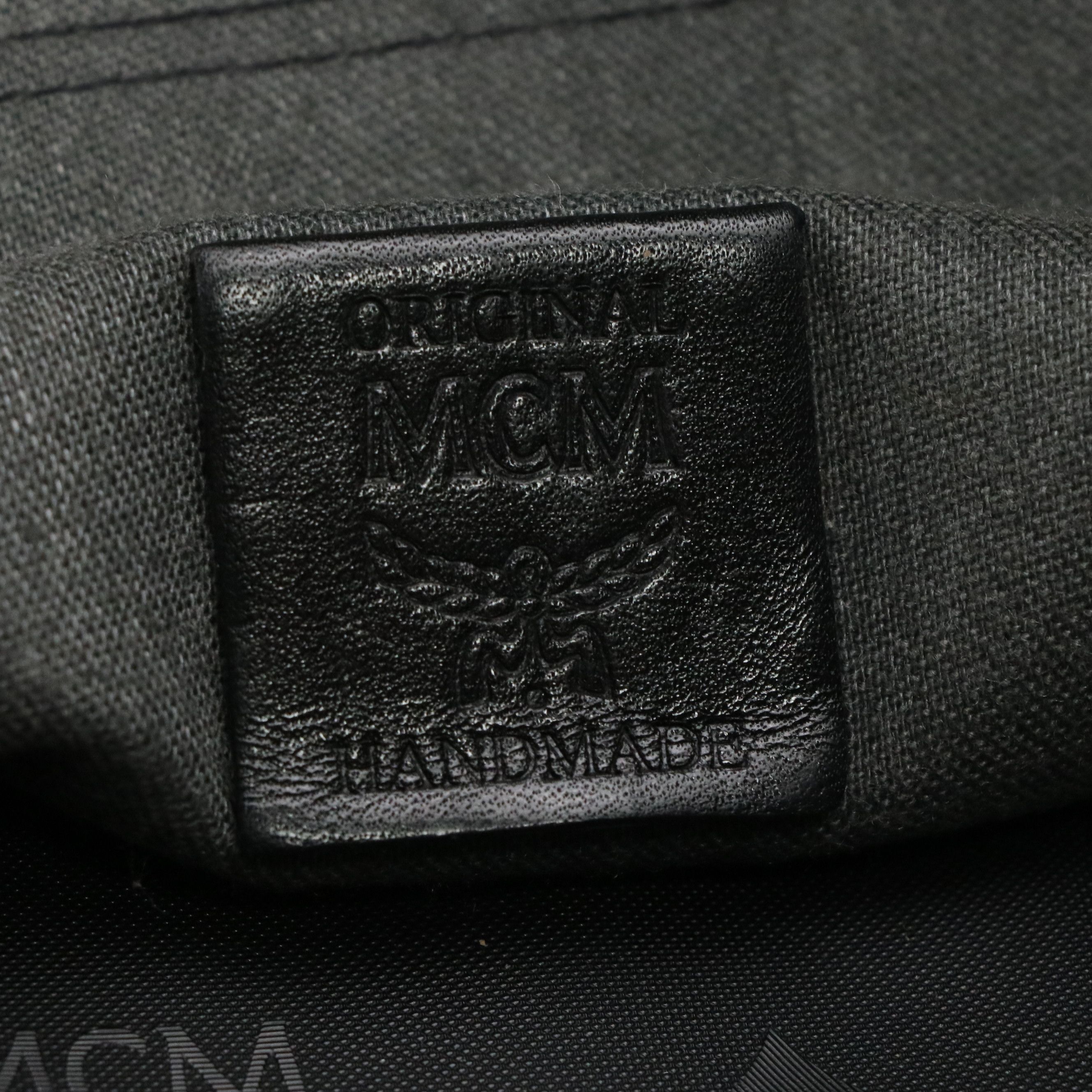 MCM Large Tote Bag in Black Visetos Coated Nylon