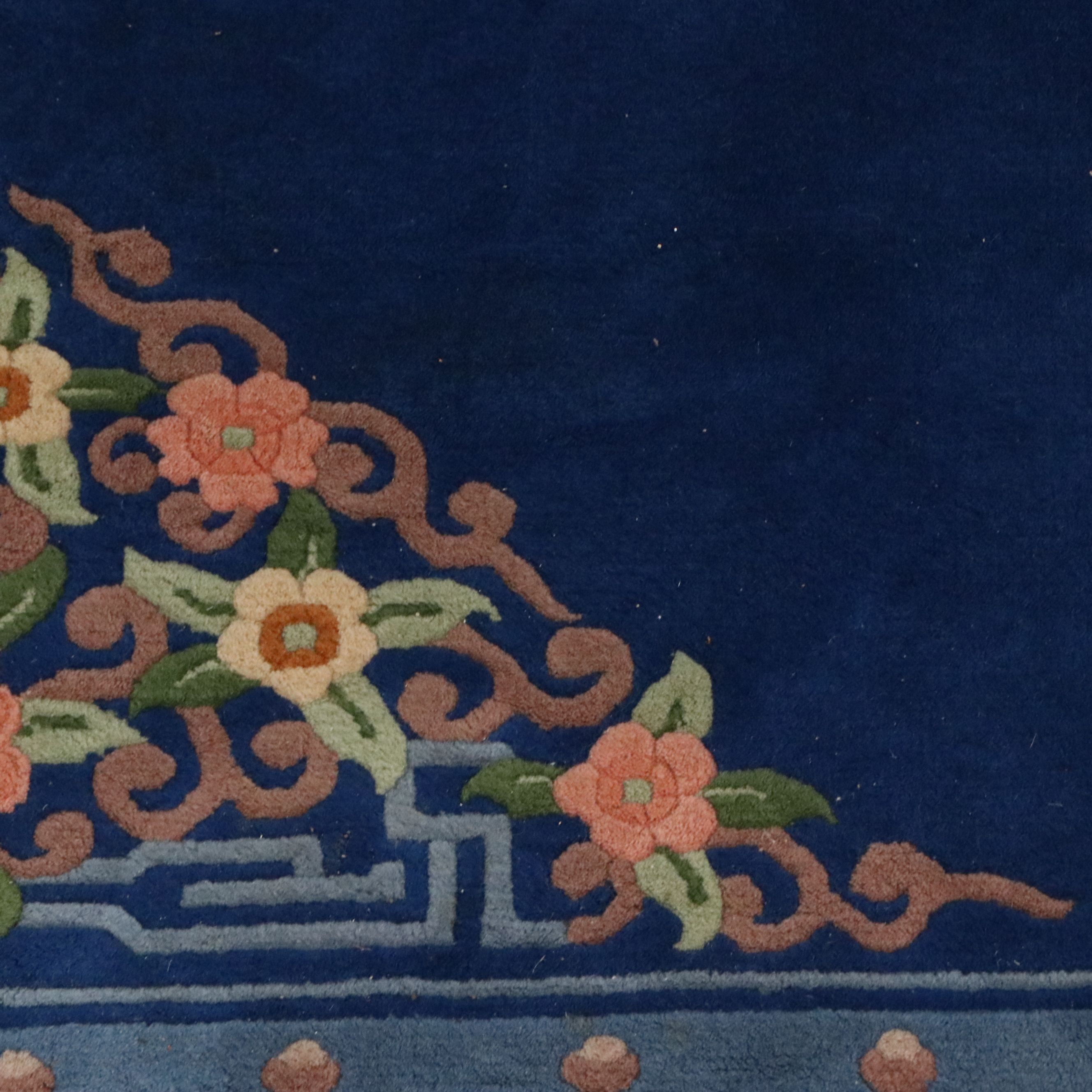 8'5 x 12'4 Hand-Knotted and Carved Chinese Peking Style Area Rug