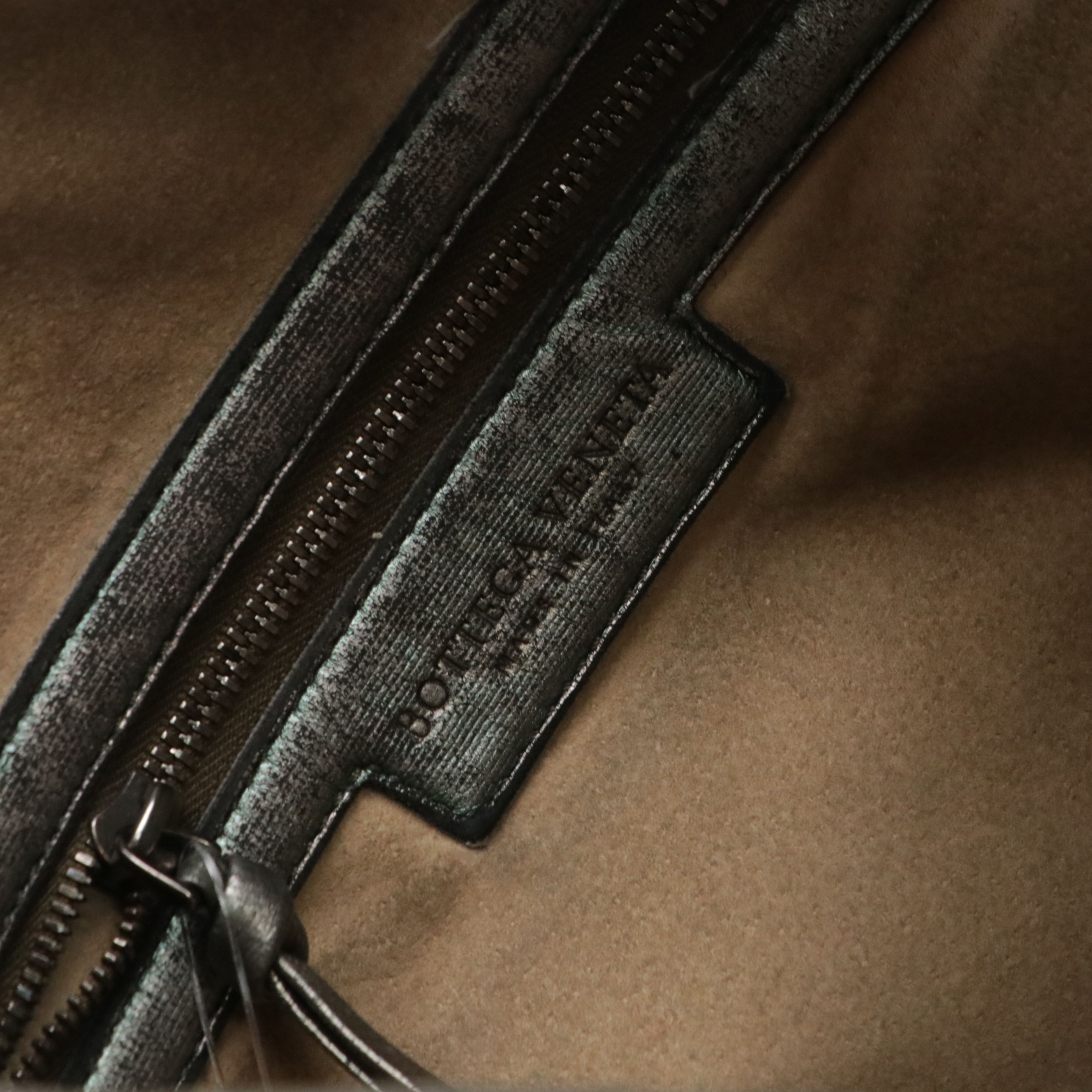 Bottega Veneta Metallic Intrecciato Leather Hobo Bag