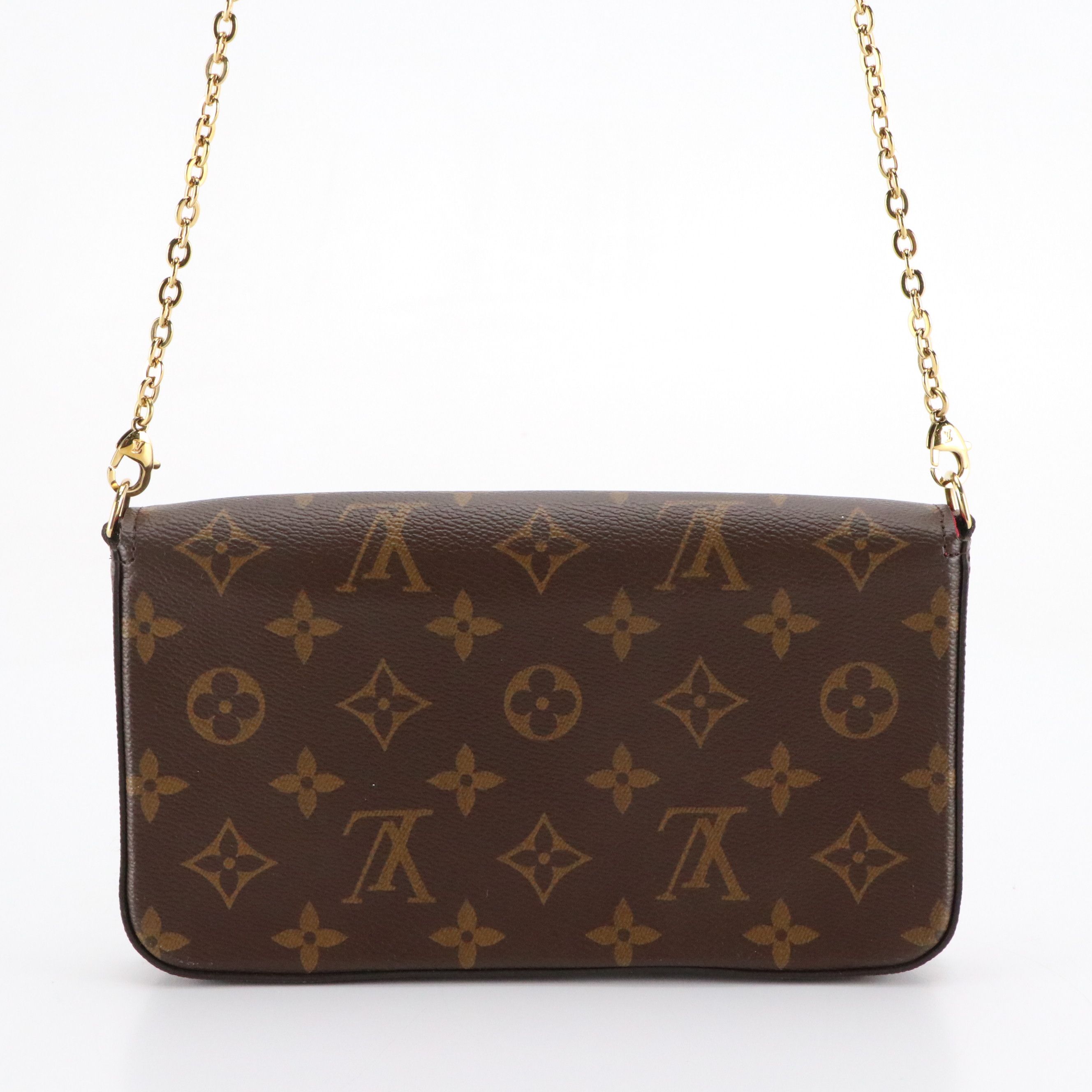 Louis Vuitton Fèlicie Chain Crossbody Bag and Zip Pochette in Monogram Canvas