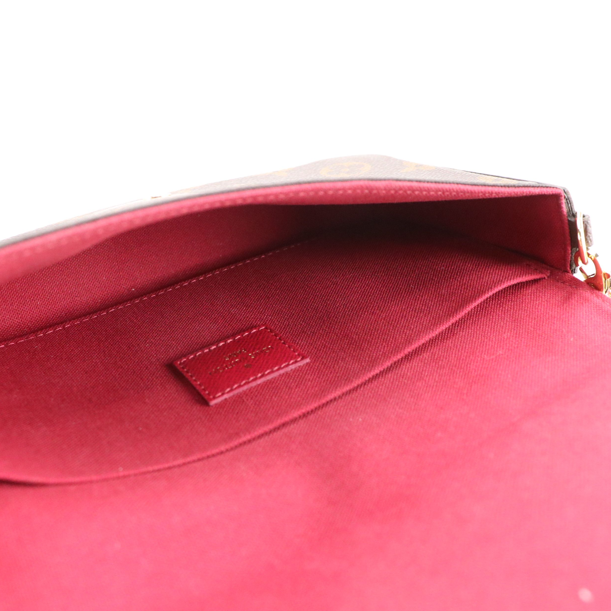 Louis Vuitton Fèlicie Chain Crossbody Bag and Zip Pochette in Monogram Canvas