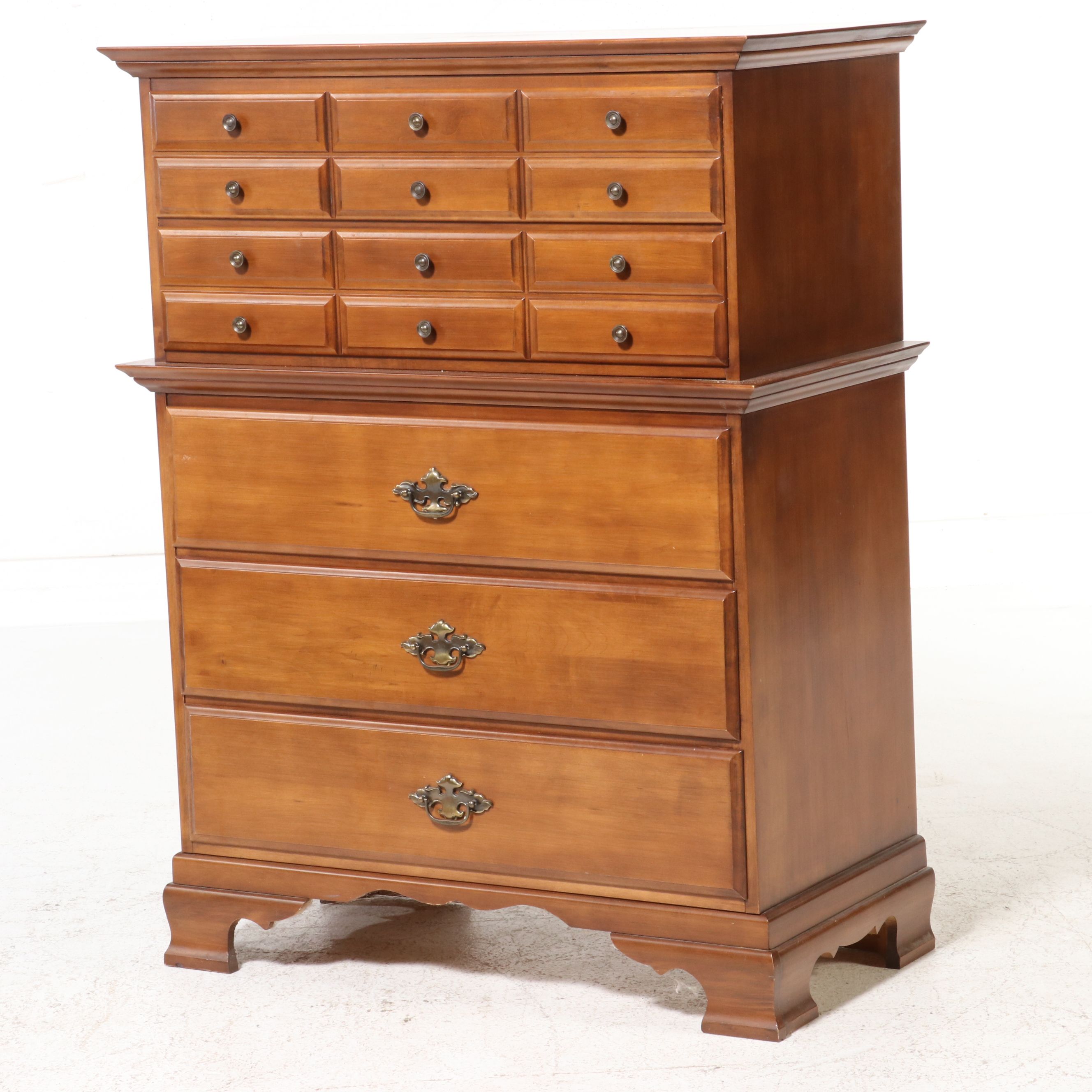 Kilgour Colonial Revival Style "Cinnamon" Maple Tall Chest