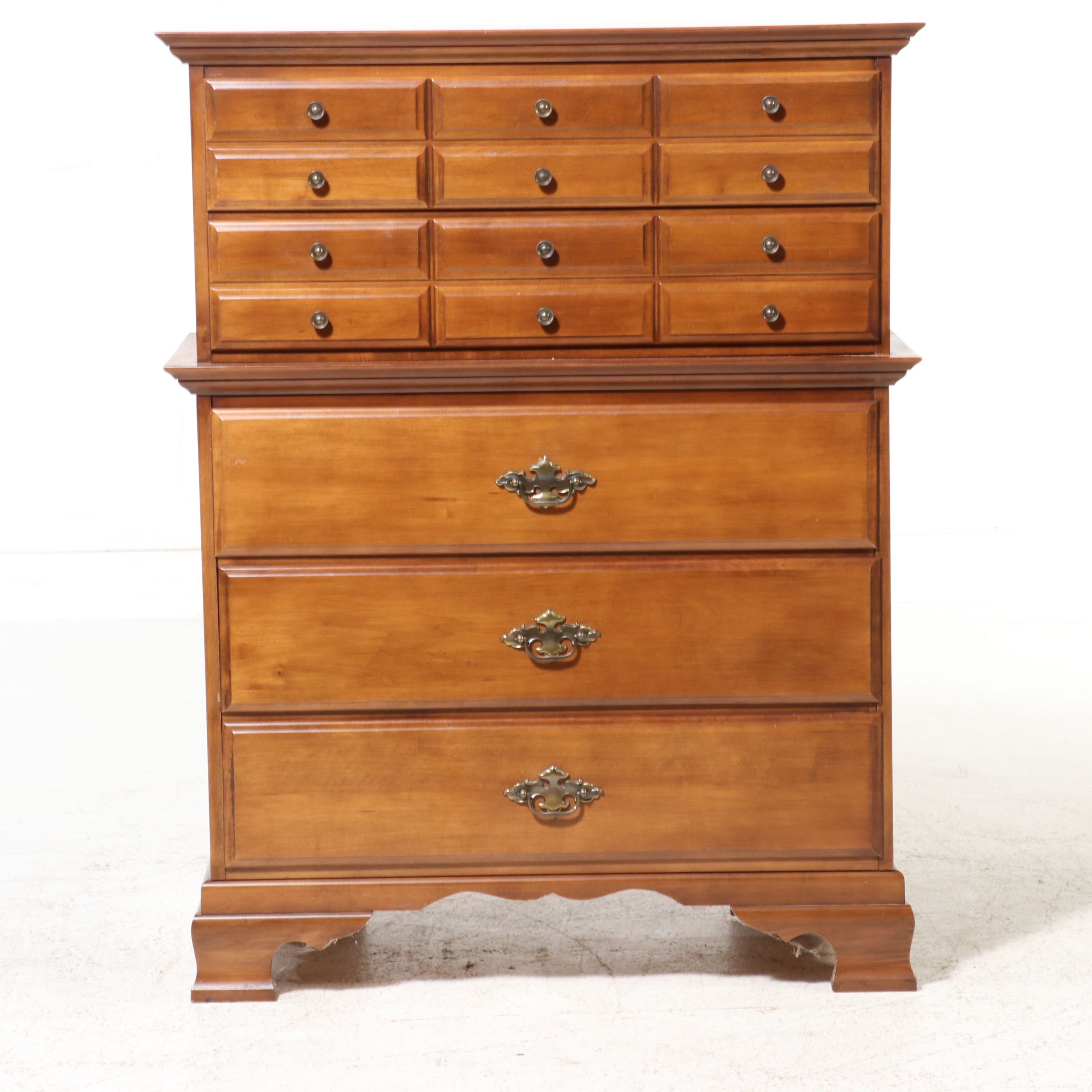 Kilgour Colonial Revival Style "Cinnamon" Maple Tall Chest