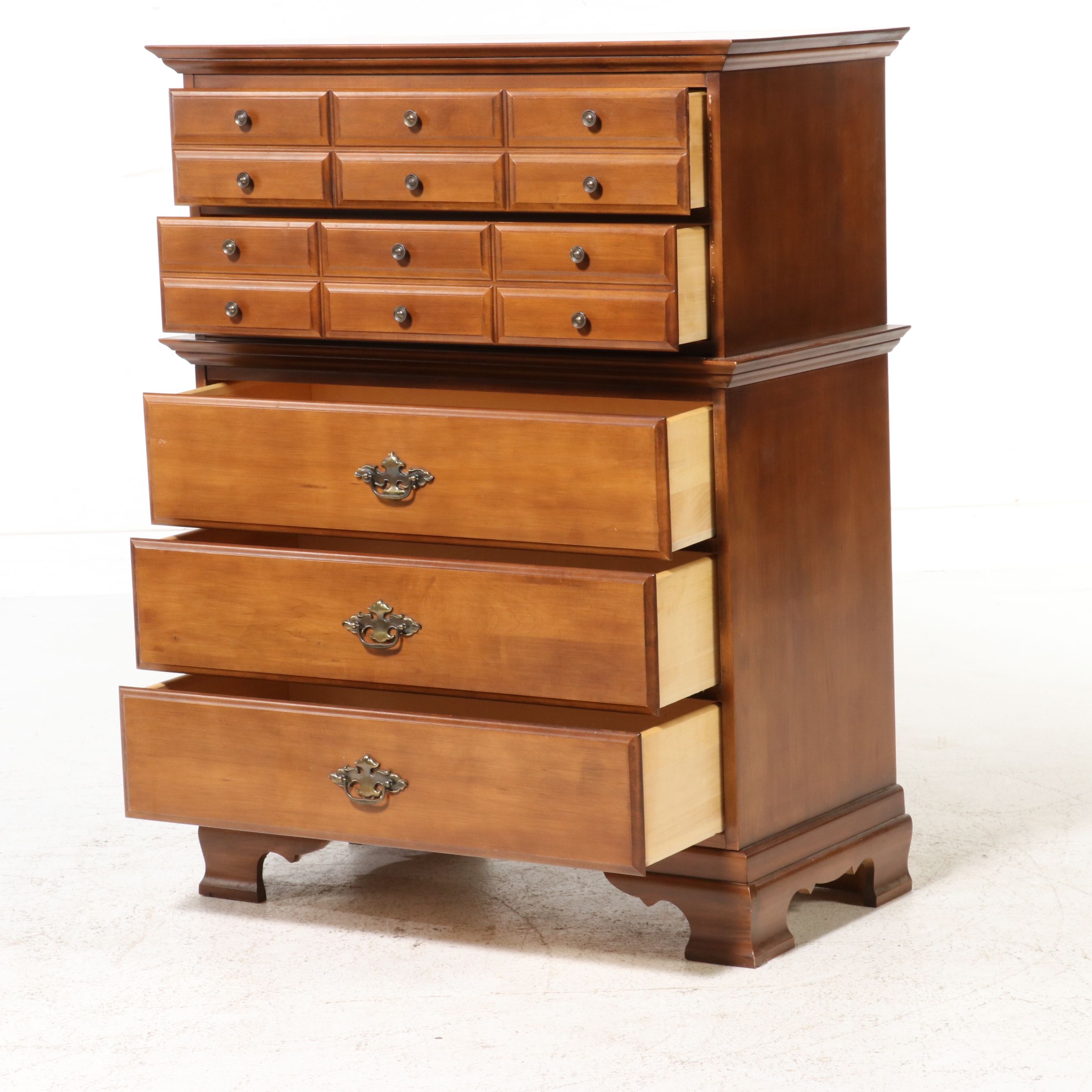 Kilgour Colonial Revival Style "Cinnamon" Maple Tall Chest