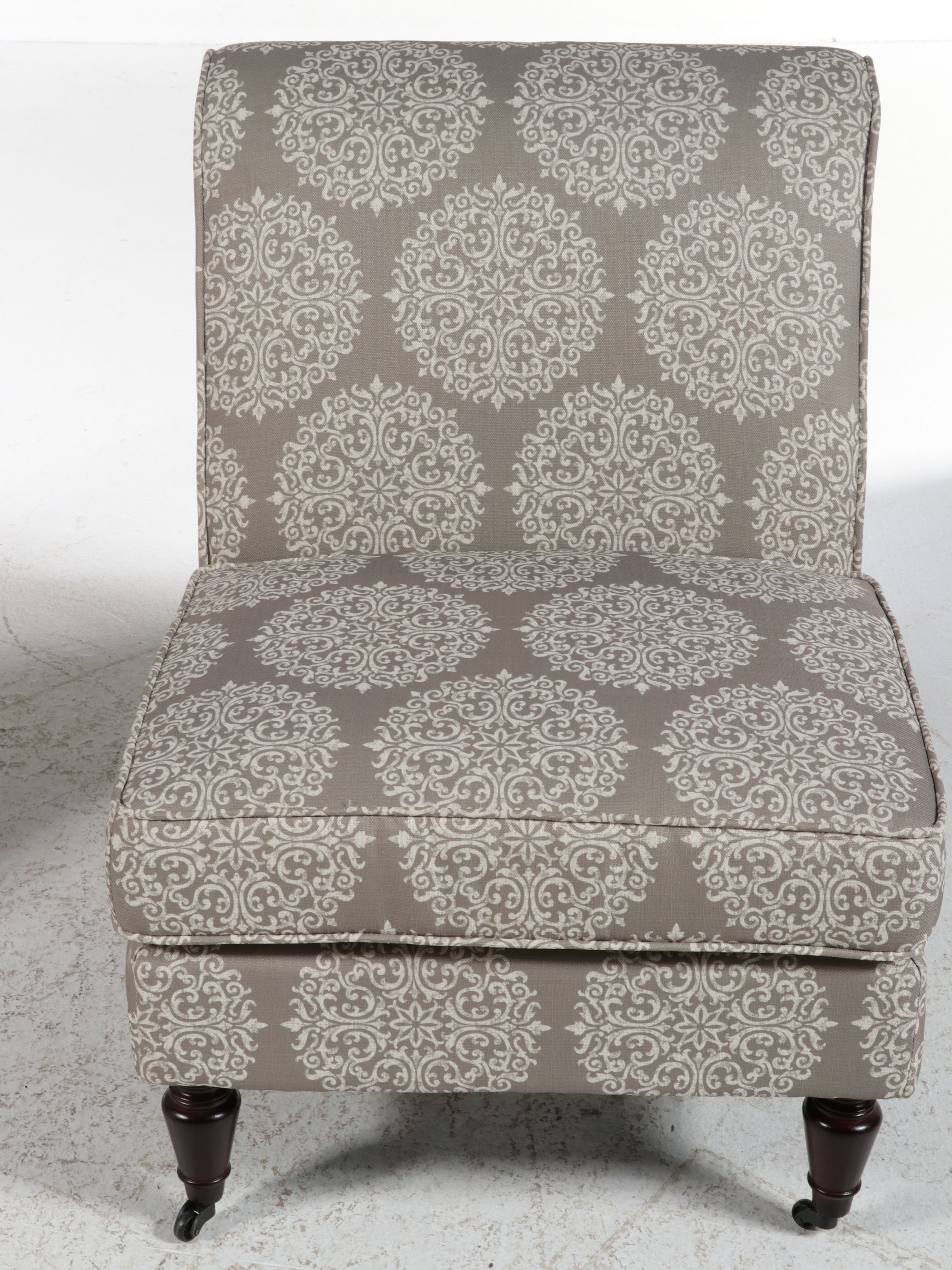 Pair of Office Star Products Slipper Chairs, 21st Century