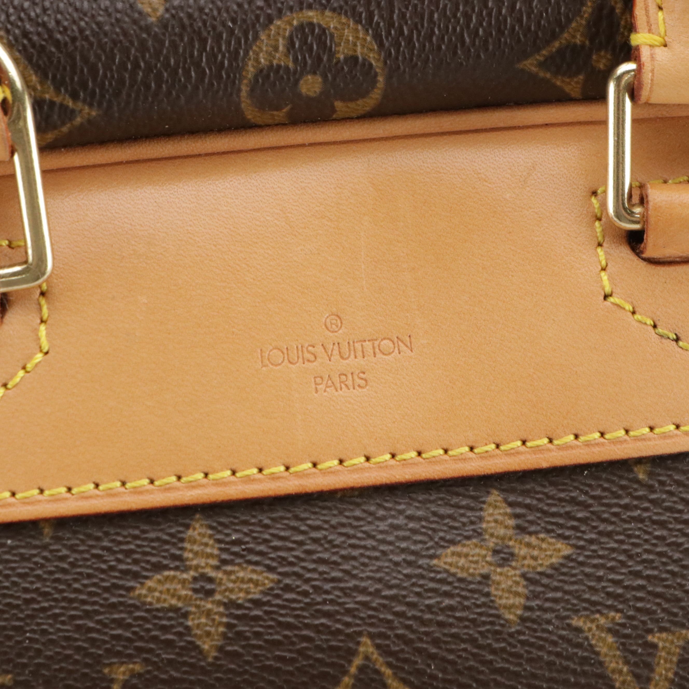 Louis Vuitton Deauville Handbag in Monogram Canvas and Vachetta Leather