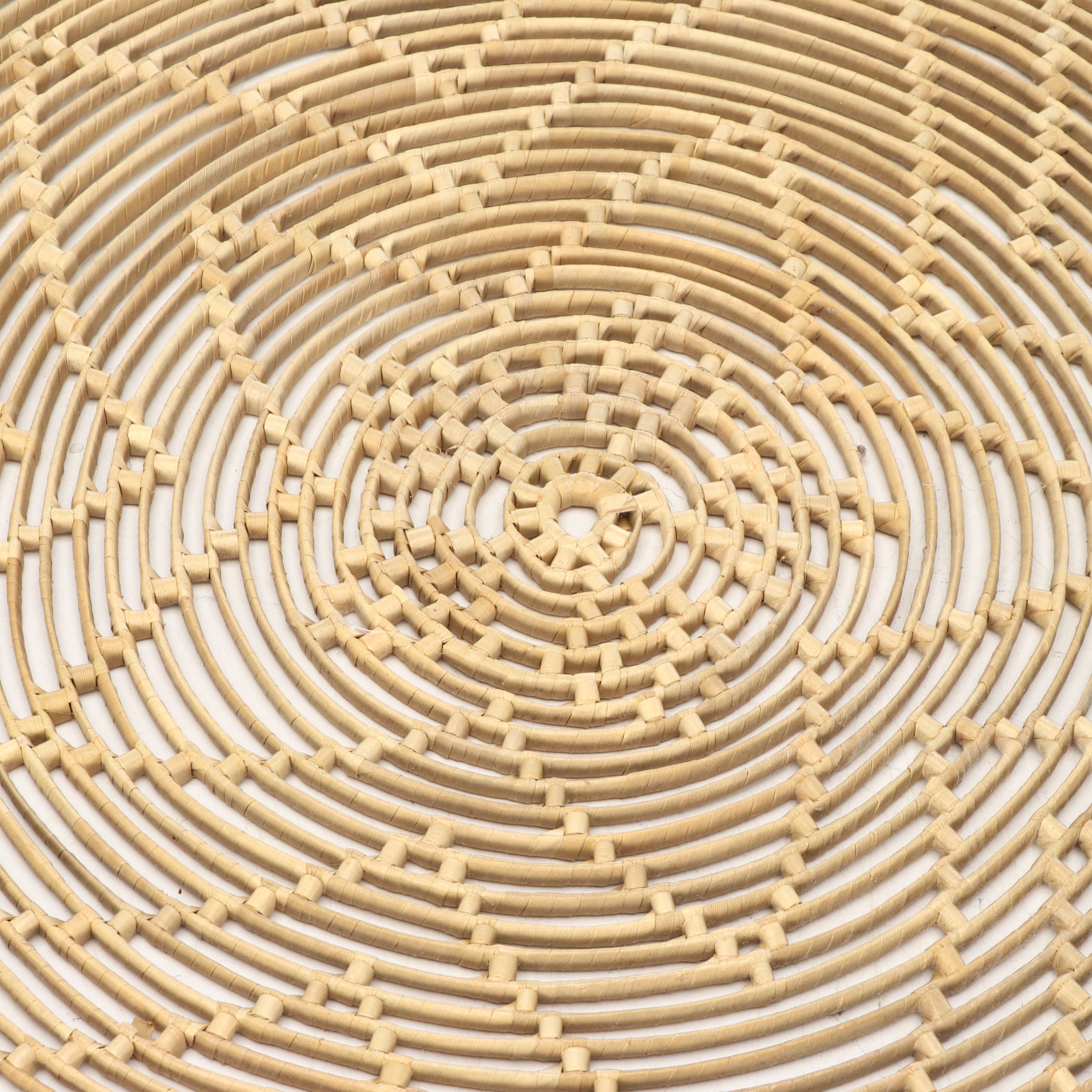 Thai Bamboo Sieve Basket with Other Floral Rattan Wall Décor