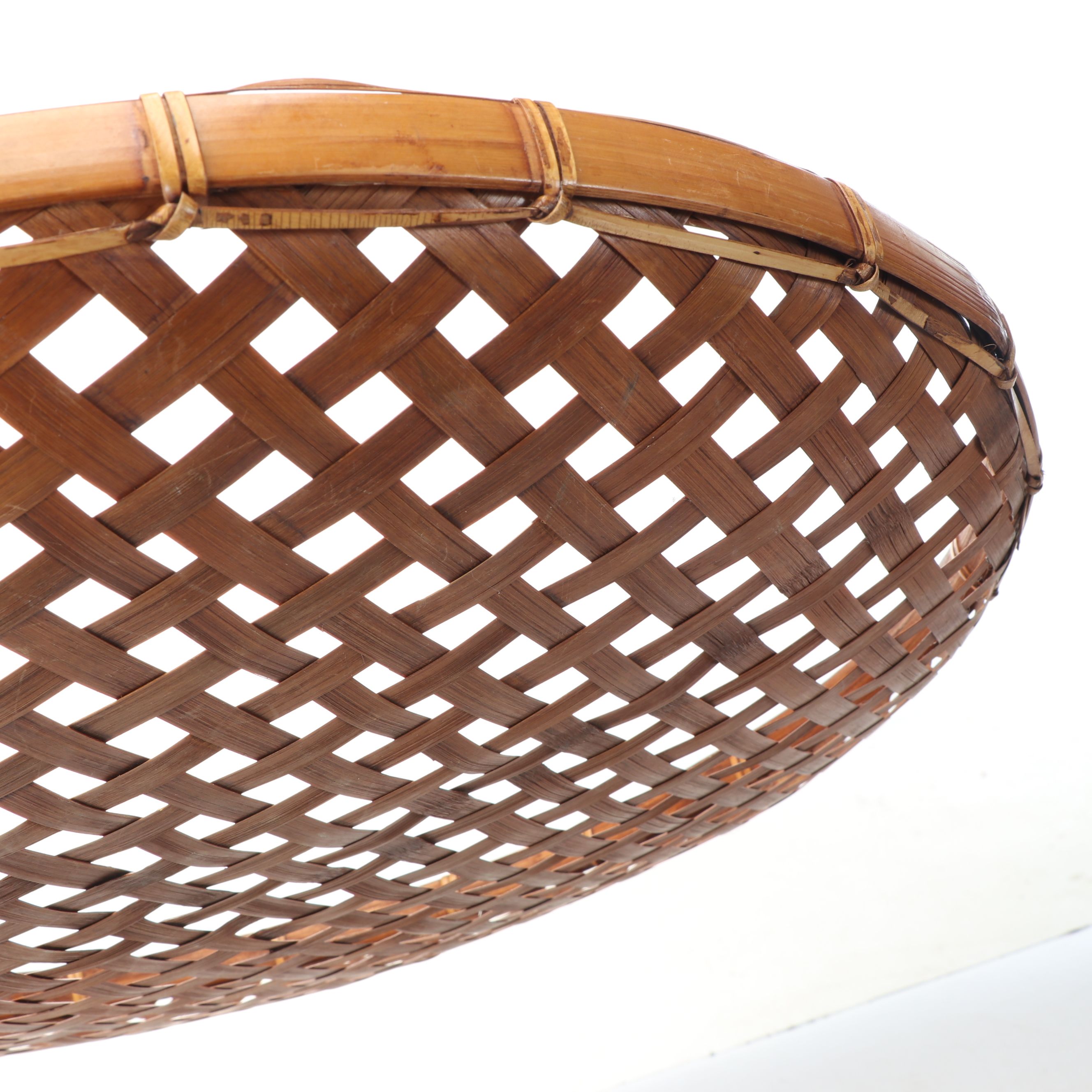 Thai Bamboo Sieve Basket with Other Floral Rattan Wall Décor