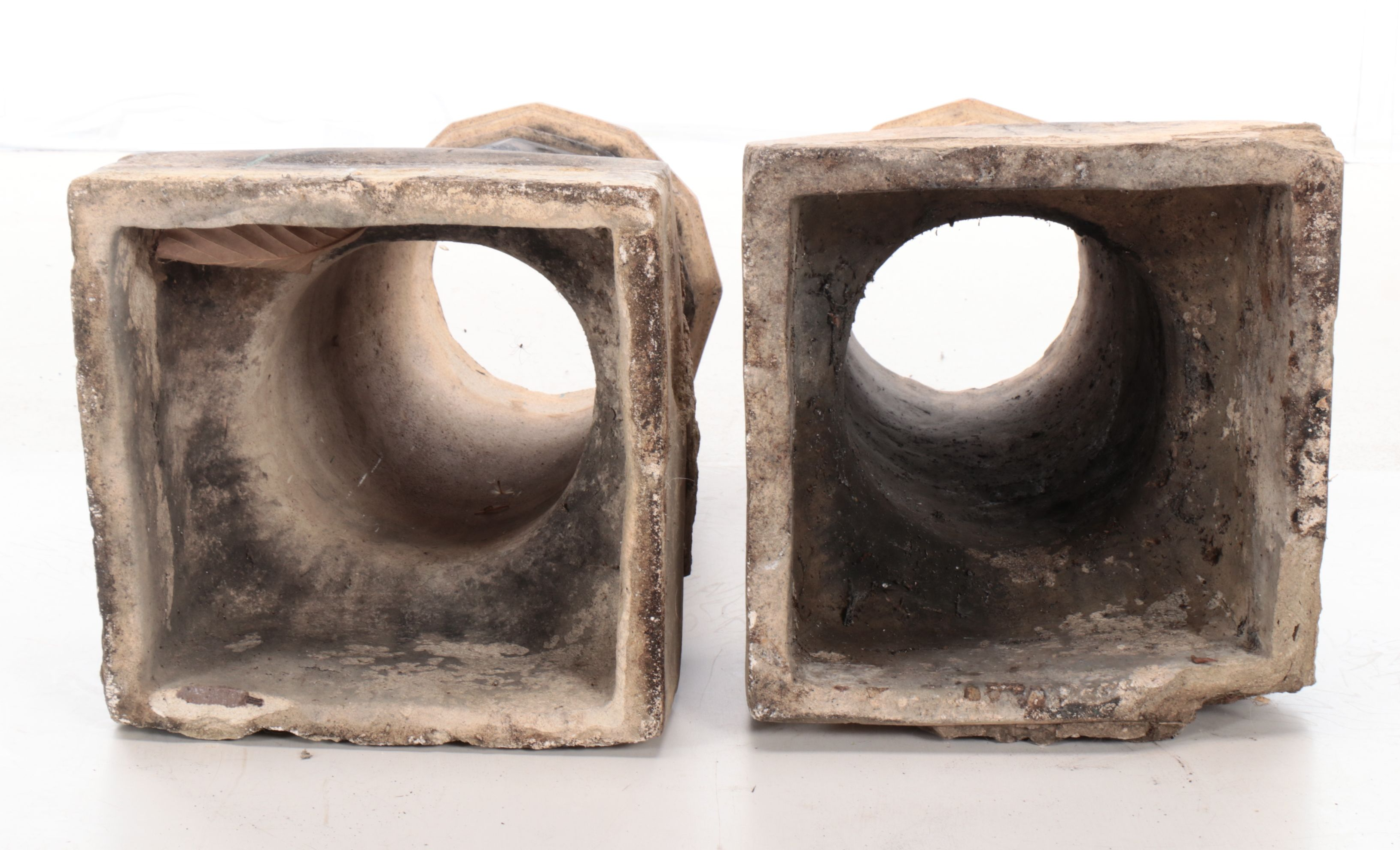 Classical Column Style Stoneware Chimney Pots, Late 19th/Early 20th Century