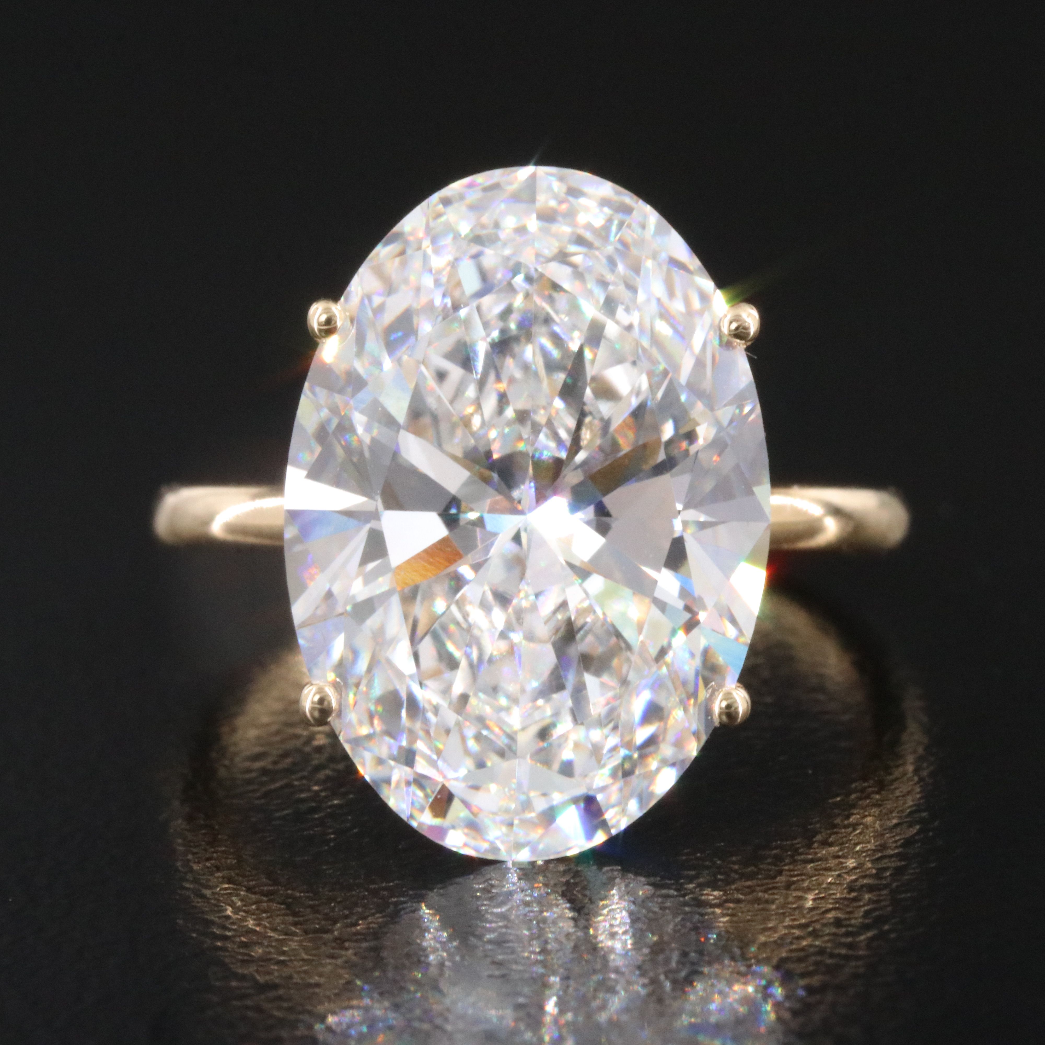 18K 9.47 CT Lab Grown Diamond Ring with IGI Report